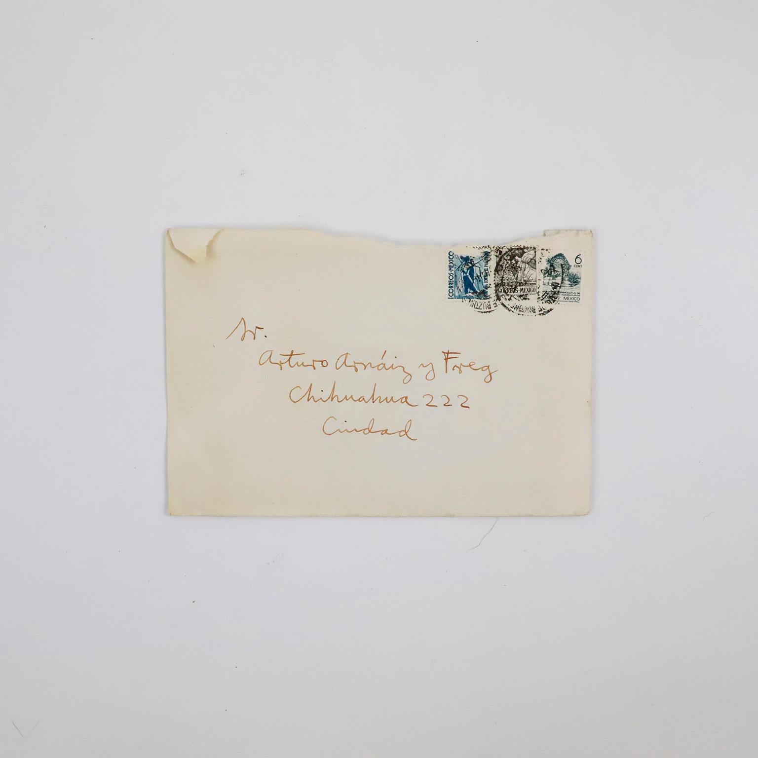 Antique Postcard Signed by Raul Anguiano. Dedicated to Arturo Arnaiz y Freg 1951.

José Raúl Anguiano Valadez (February 26, 1915 – January 13, 2006) was a notable Mexican painter of the 20th century, part of the “second generation” of Mexican