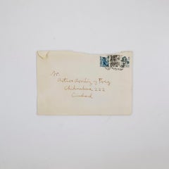 Cartolina antica firmata da Raul Anguiano, 1951