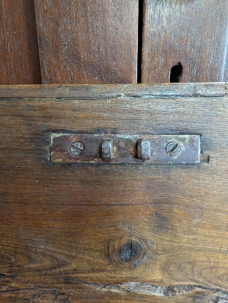 Escritorio antiguo de correos, nogal macizo 5