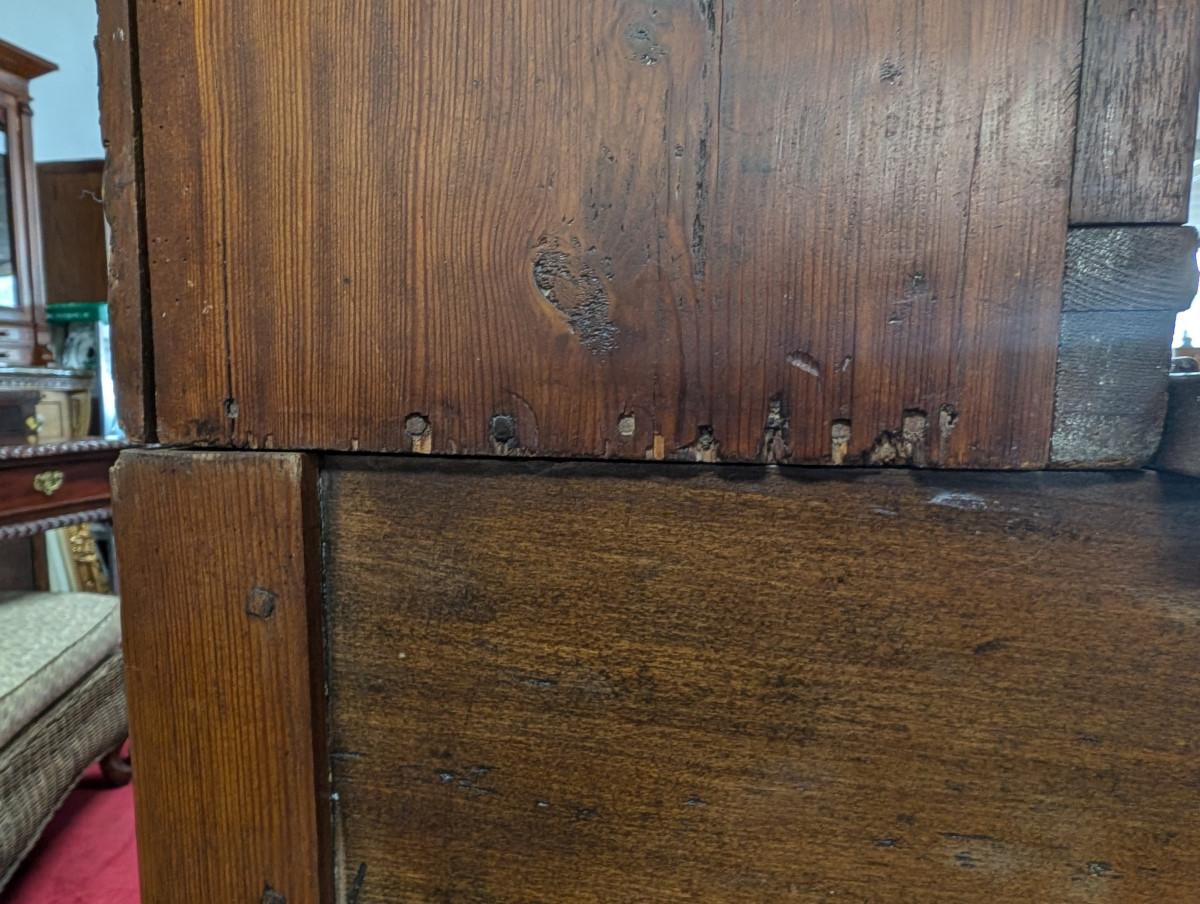 Escritorio antiguo de correos, nogal macizo 12