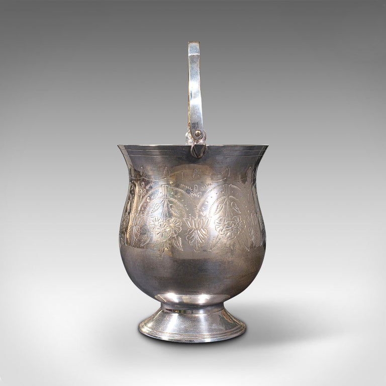 Antiker antiker PotpourriKrug, englisch, versilbert, dekorativer Topf