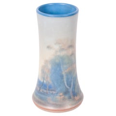 Antique Pottery Scenic Vellum Landscape Vase Fred Rothenbusch for Rookwood 1925