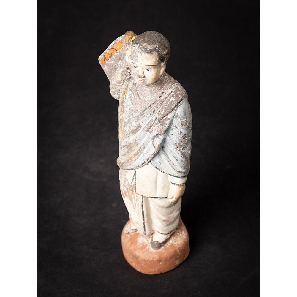 Antique pottery statue of Indian Figure from India For Sale 8