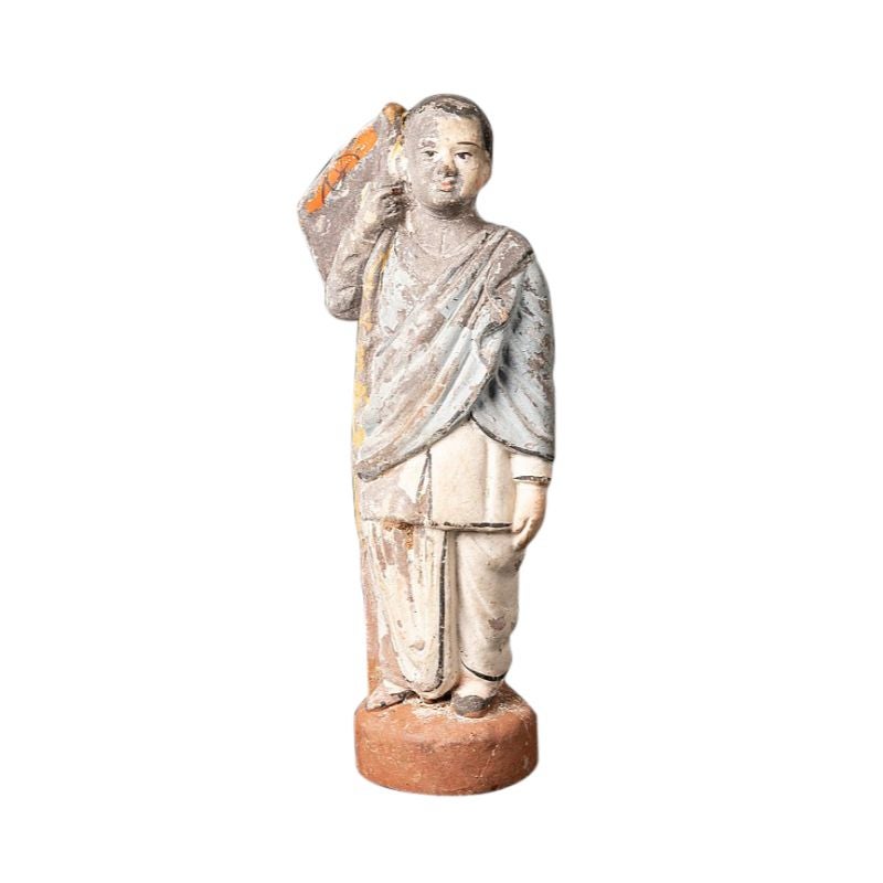 Antique pottery statue of Indian Figure from India For Sale