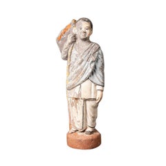 statue en poterie ancienne d'une figure indienne d'Inde