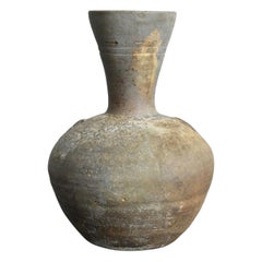 Antique Pottery Vase with a Sense of Japanese Wabi-Sabi / Early 9th Century