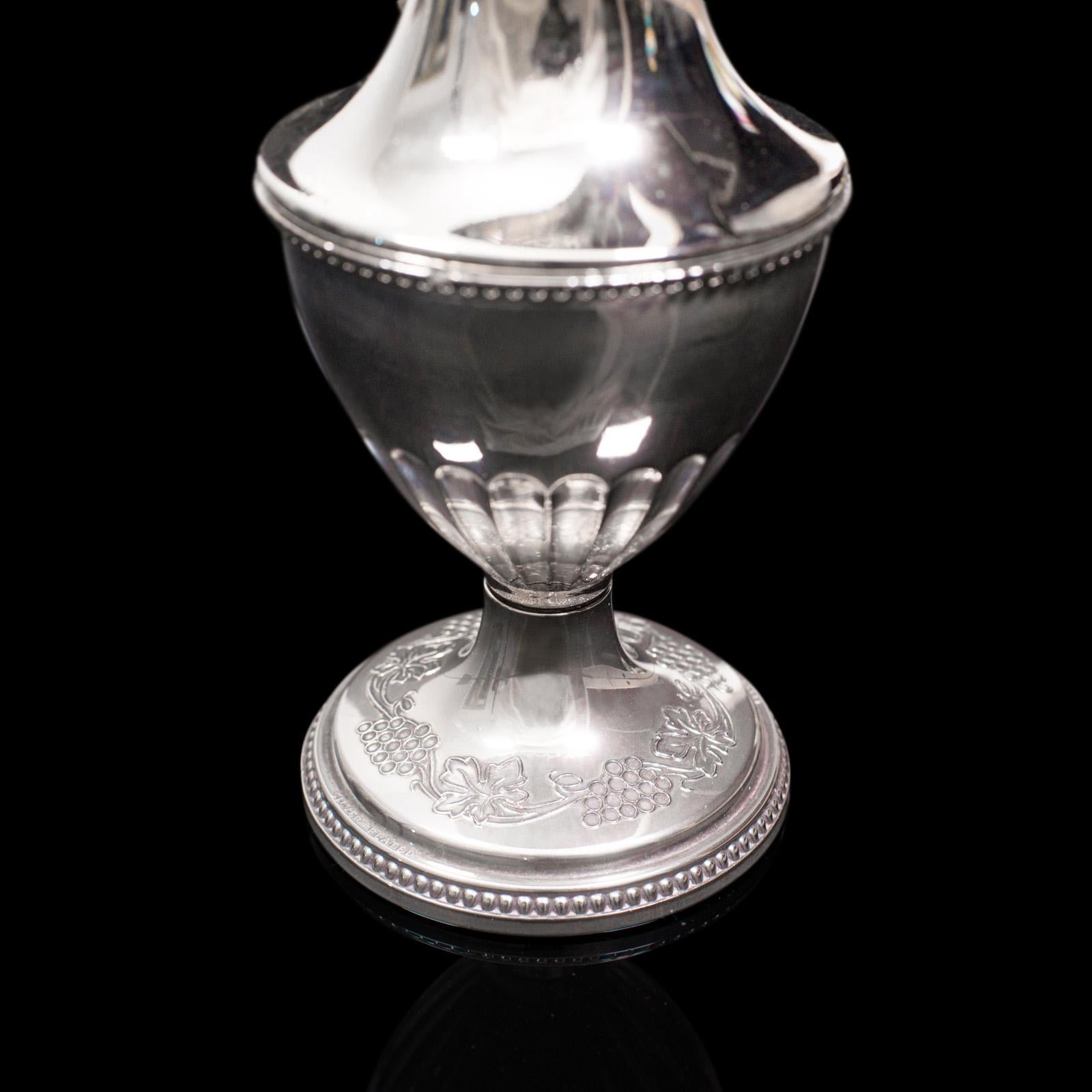 Antiker antiker Ausgießenkrug, englisch, versilbert, dekorativ, Posy-Vase, Edwardian im Angebot 2
