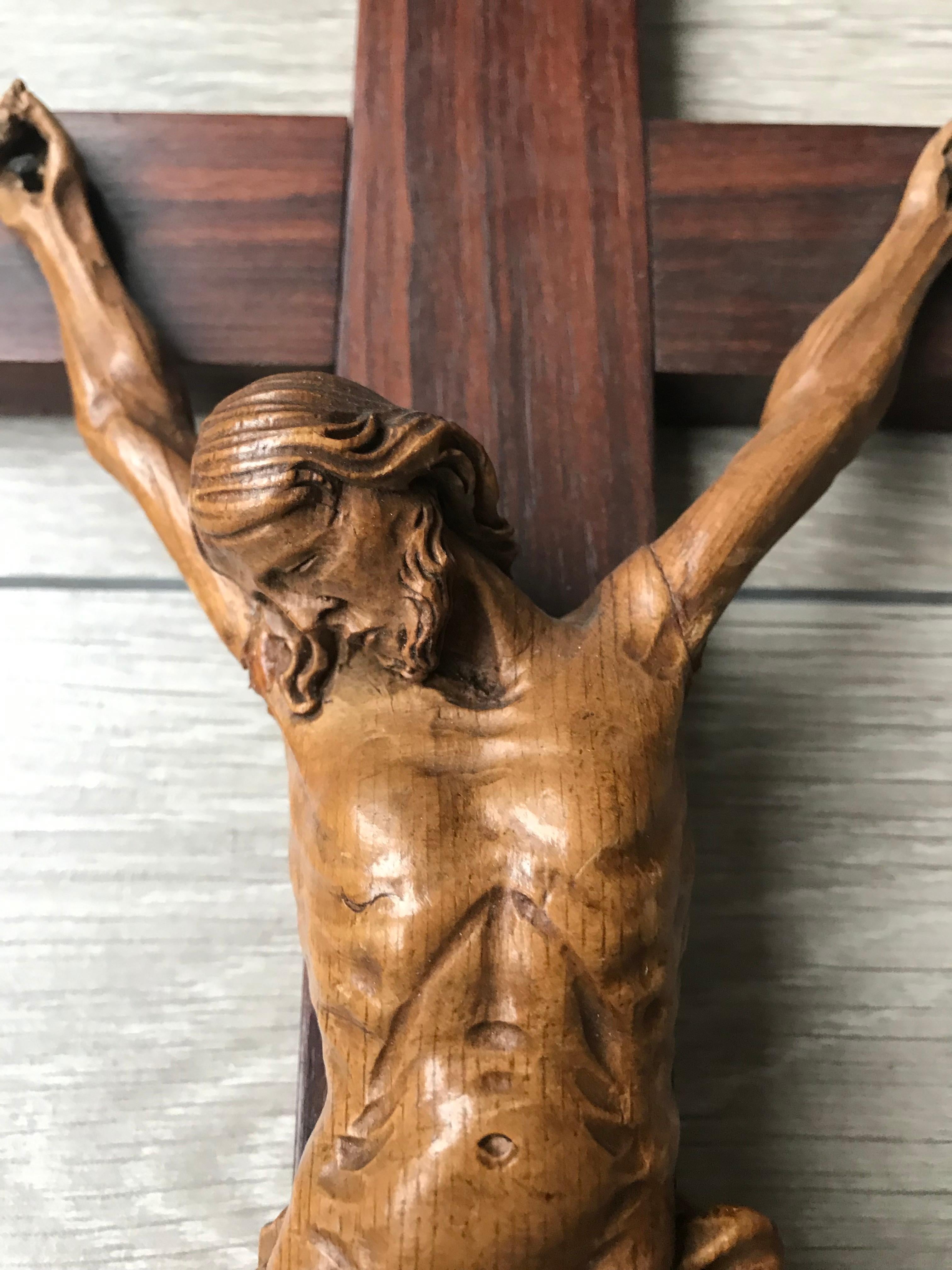 antique wooden crucifix