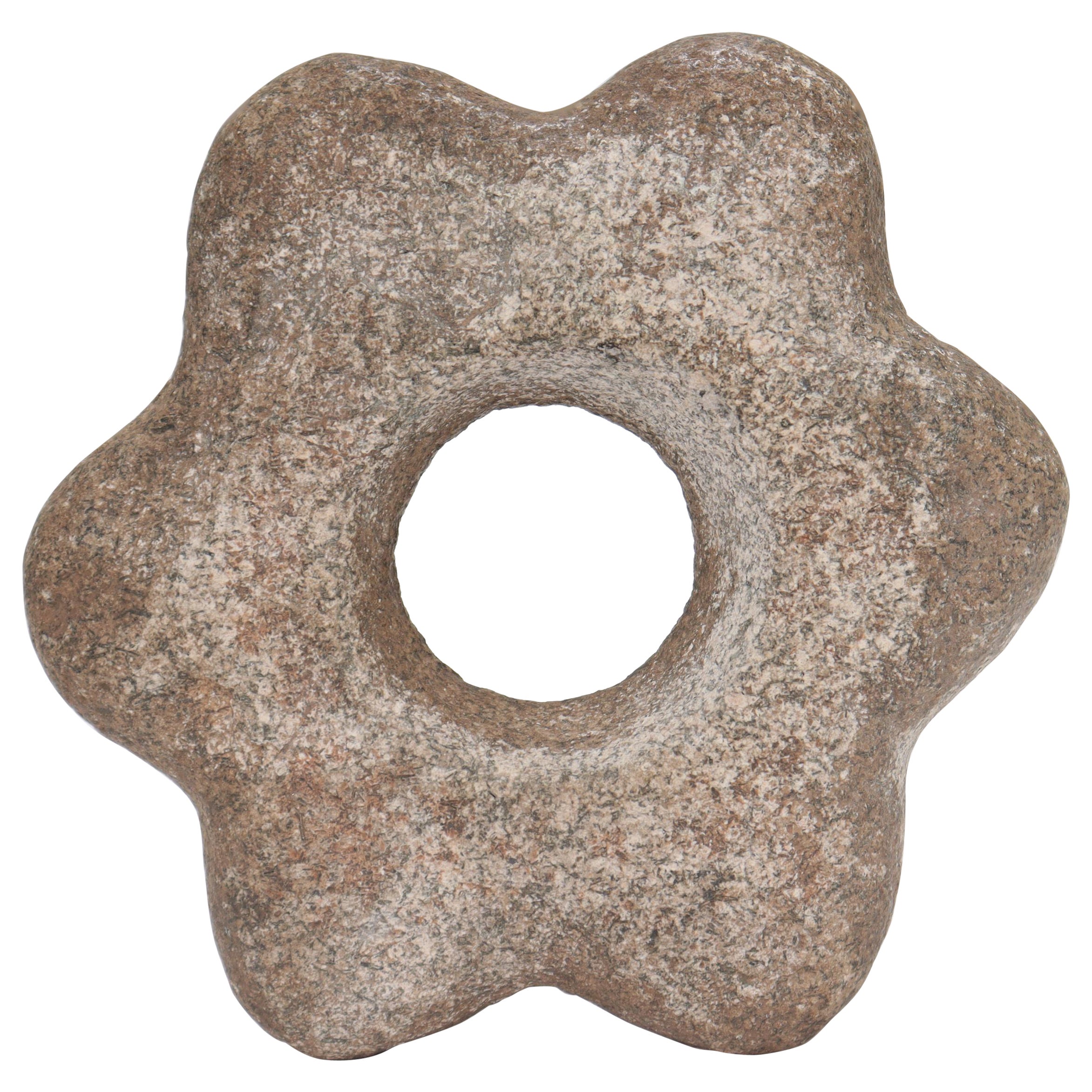 Antique Pre-Columbian Inca Stone Star Shaped Mace