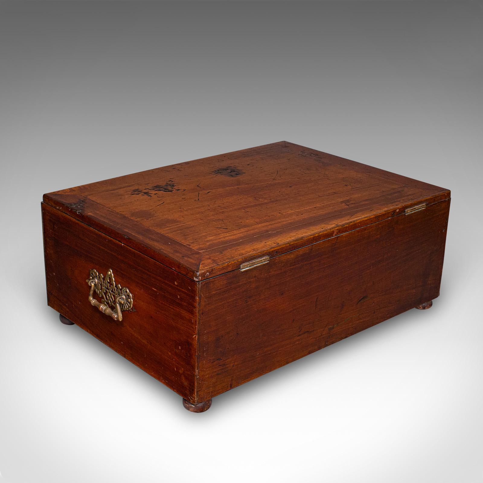 20th Century Antique Presentation Insignia Box, Italian, Campaign Chest, Victorian, C.1900 For Sale