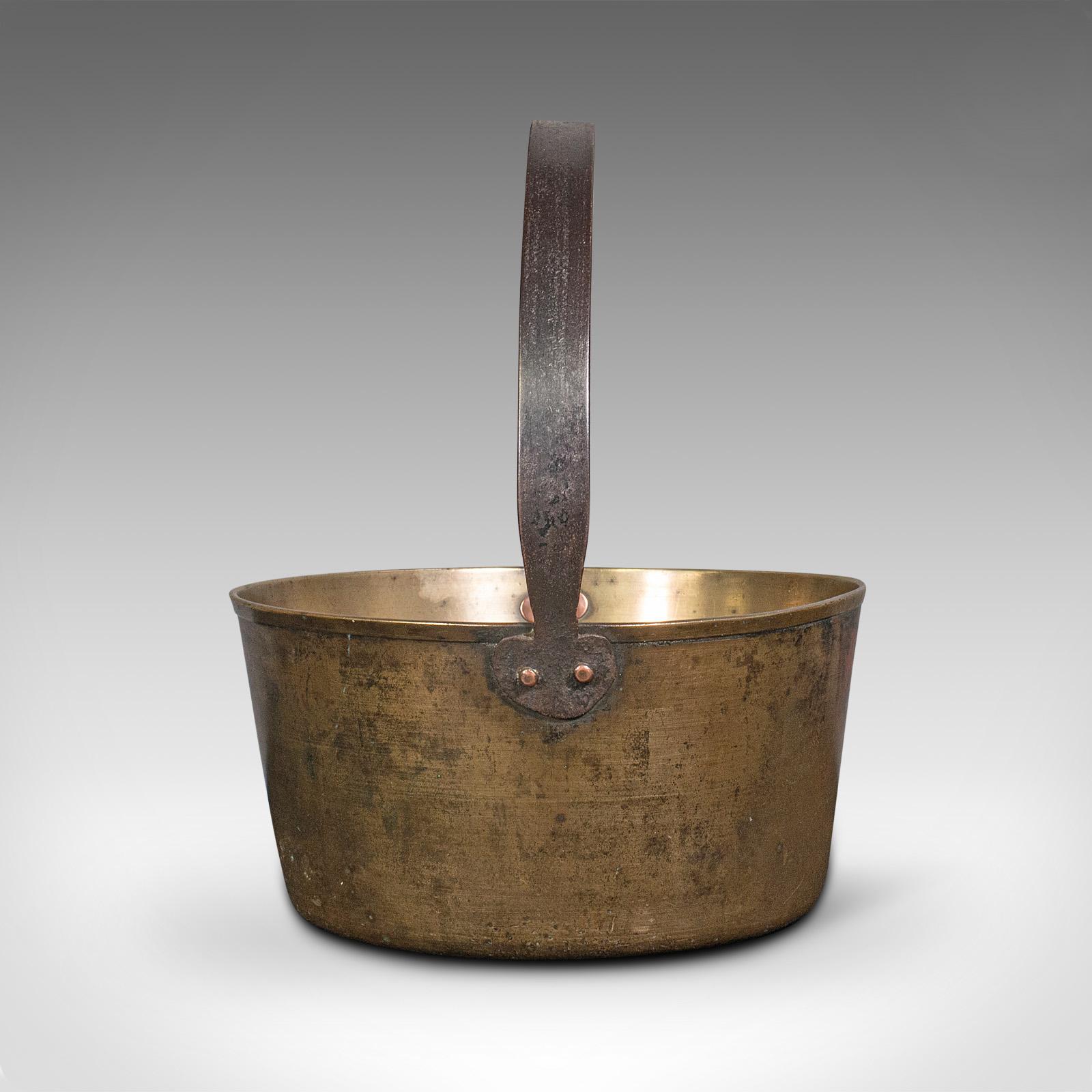 British Antique Preserving Pan, English, Bronze, Jam, Cooking Pot, Georgian, Circa 1800 For Sale