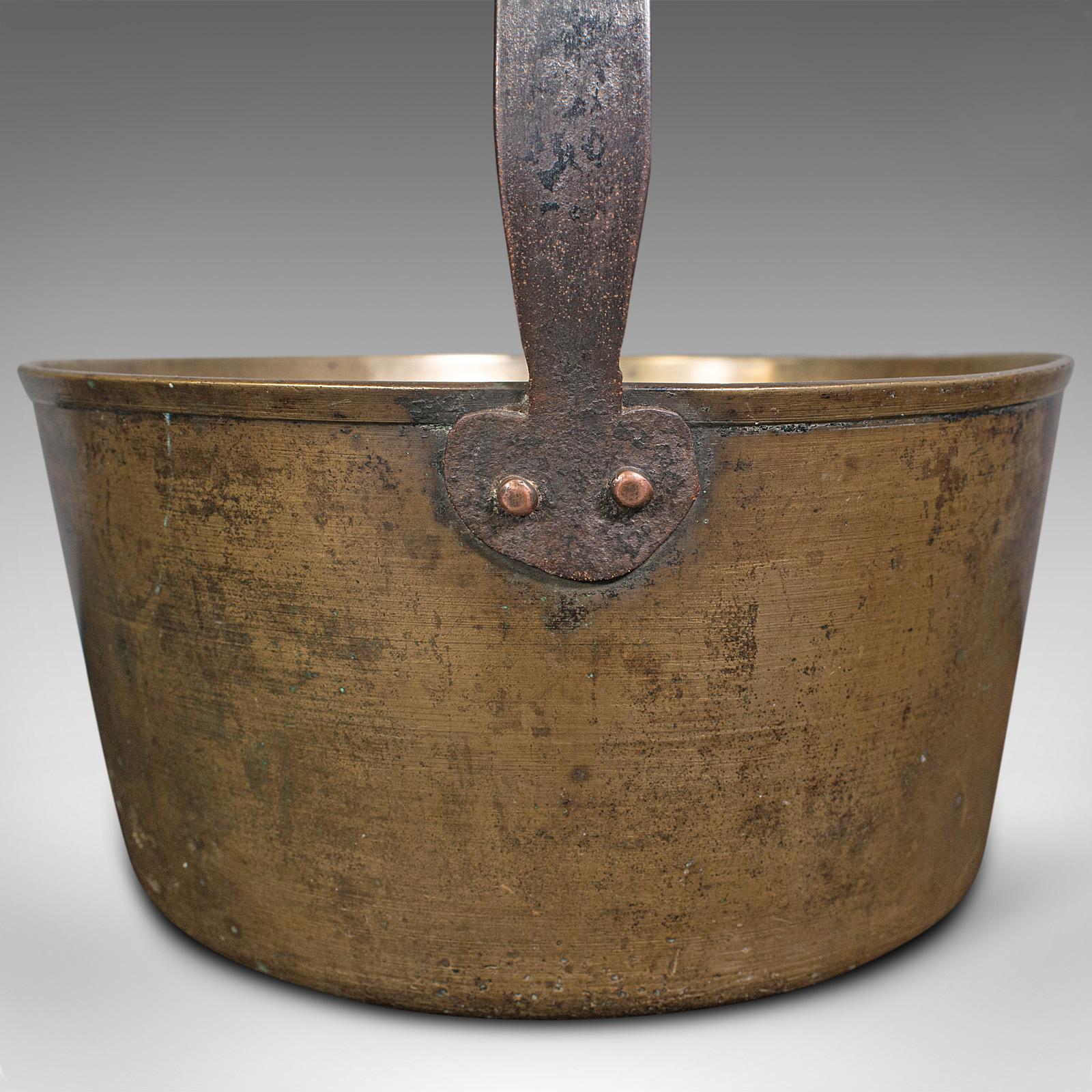 Antiker preserving Pan, englisch, Bronze, Jam, Kochtopf, georgianisch, um 1800 im Angebot 1