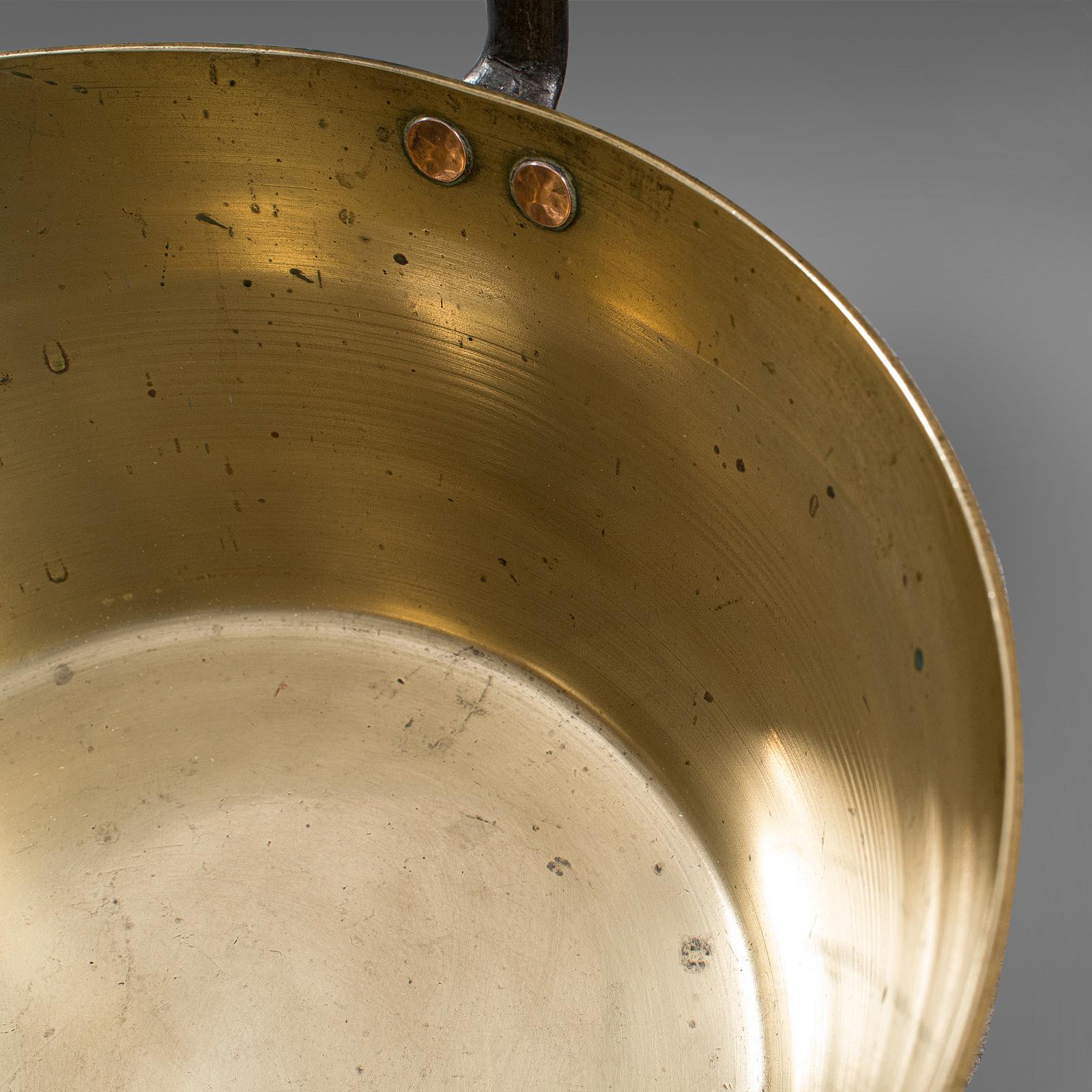 18th Century Antique Preserving Pan, English, Heavy Brass, Jam, Cooking Pot, Georgian, C 1800 For Sale