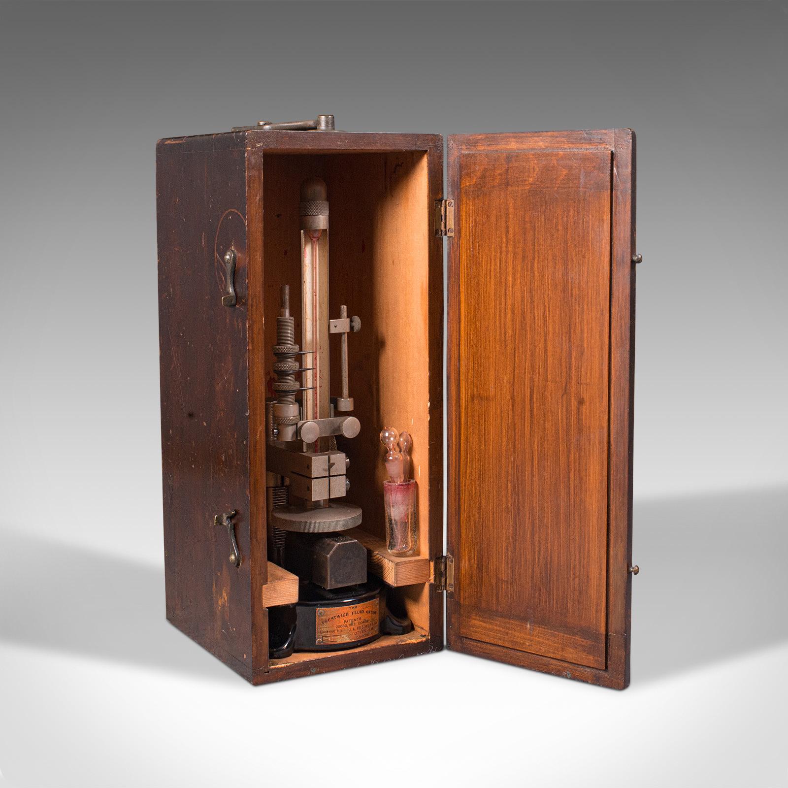 Antique Prestwich Fluid Gauge, English, Aeronautical, Scientific Instrument For Sale 4