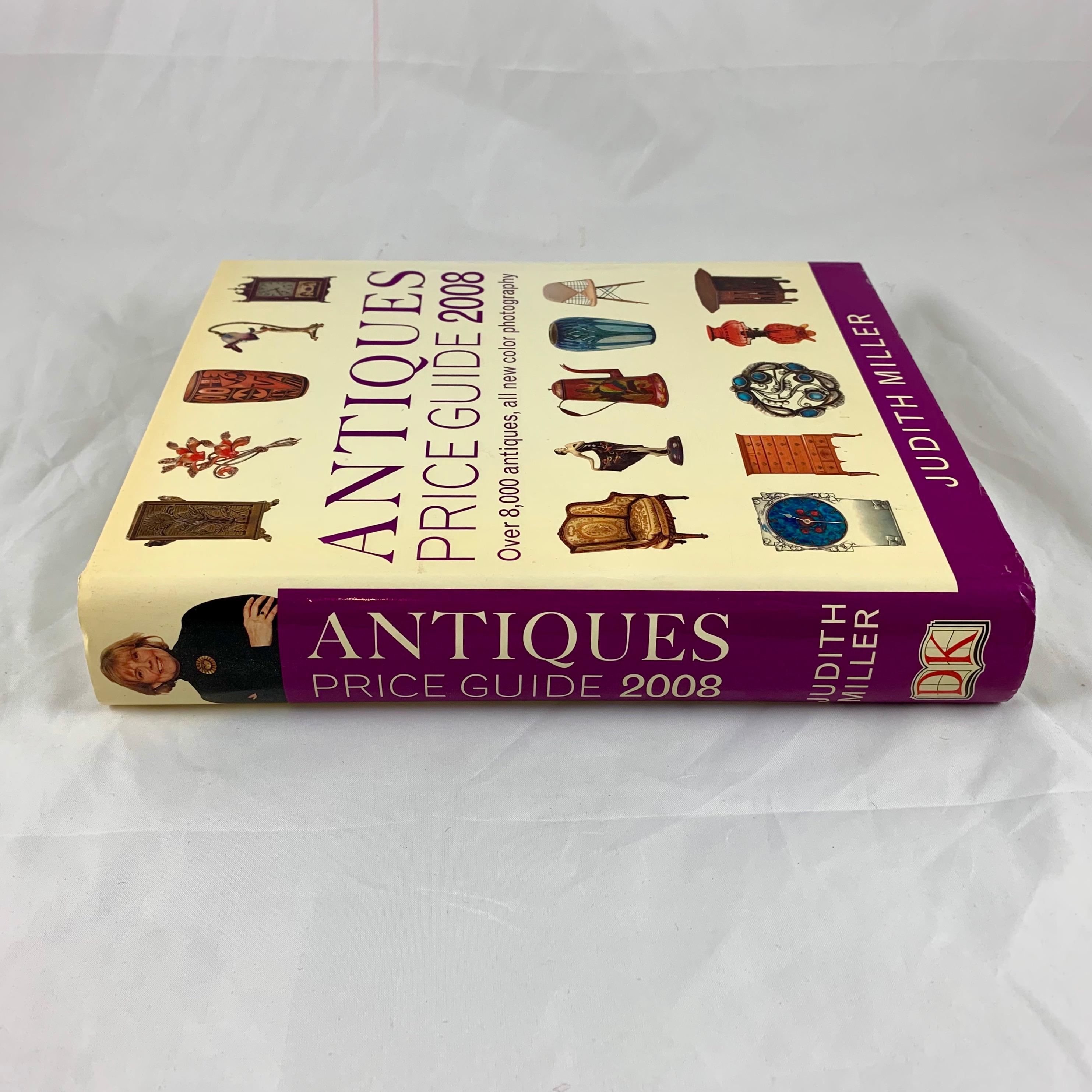 A hard bound price guide for antiques and collectibles, written by the UK antiques expert Judith Miller. 
 
The Antiques Price Guide 2008 highlights over 8,000 antiques in all color photography. 
This is an excellent, in-depth and informative