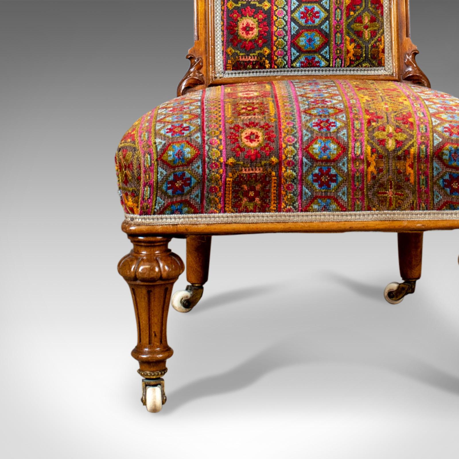Antique Prie Dieu Chair, 19th Century, Regency, Walnut, Bedroom Side, circa 1820 1