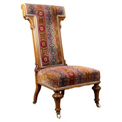 Used Prie Dieu Chair, 19th Century, Regency, Walnut, Bedroom Side, circa 1820