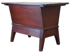 Antik 19. Jh. American Dough Box Proving Chest Farmhouse Trough Bin
