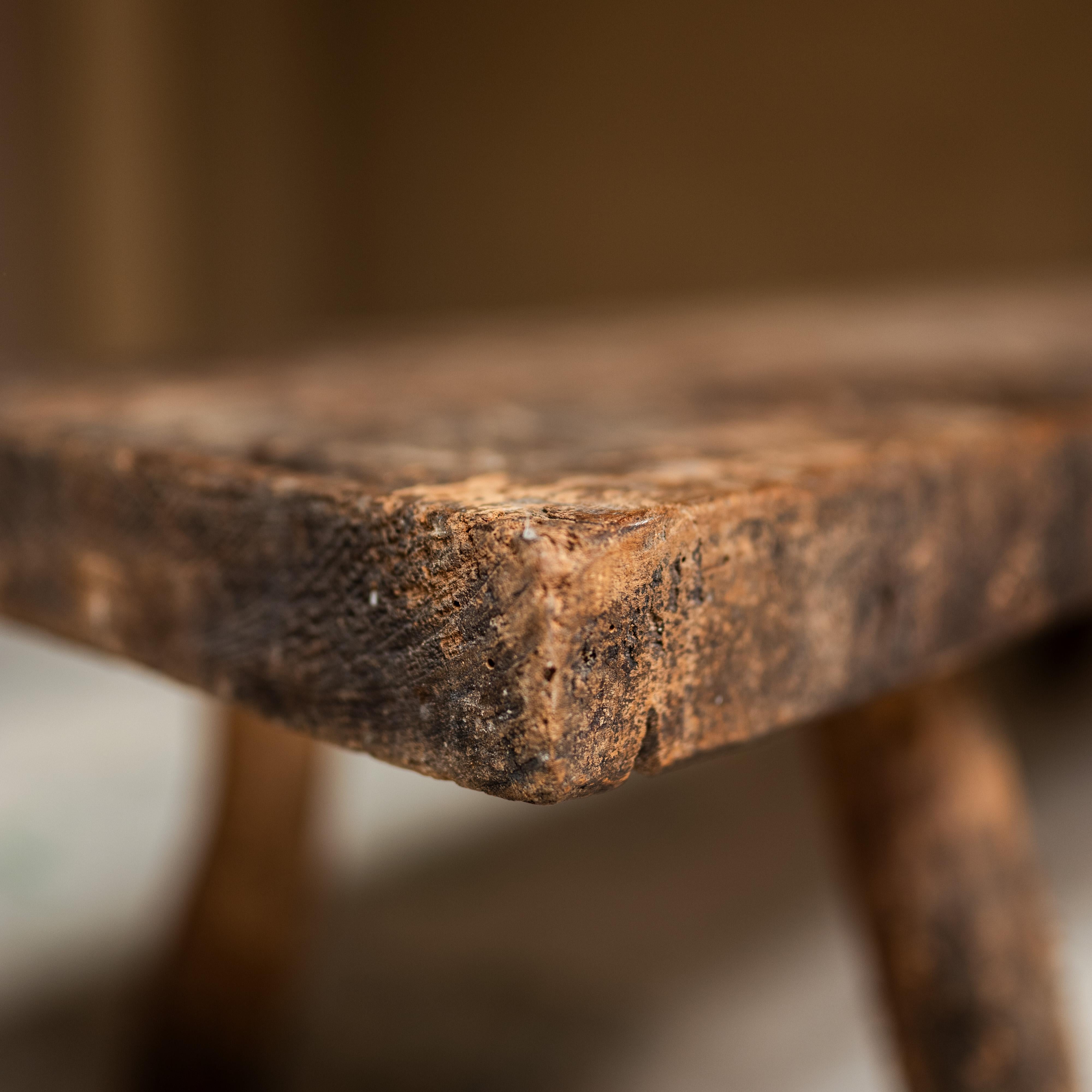 Antique Primitive Bench,  Italy, Mid-19th Century For Sale 6