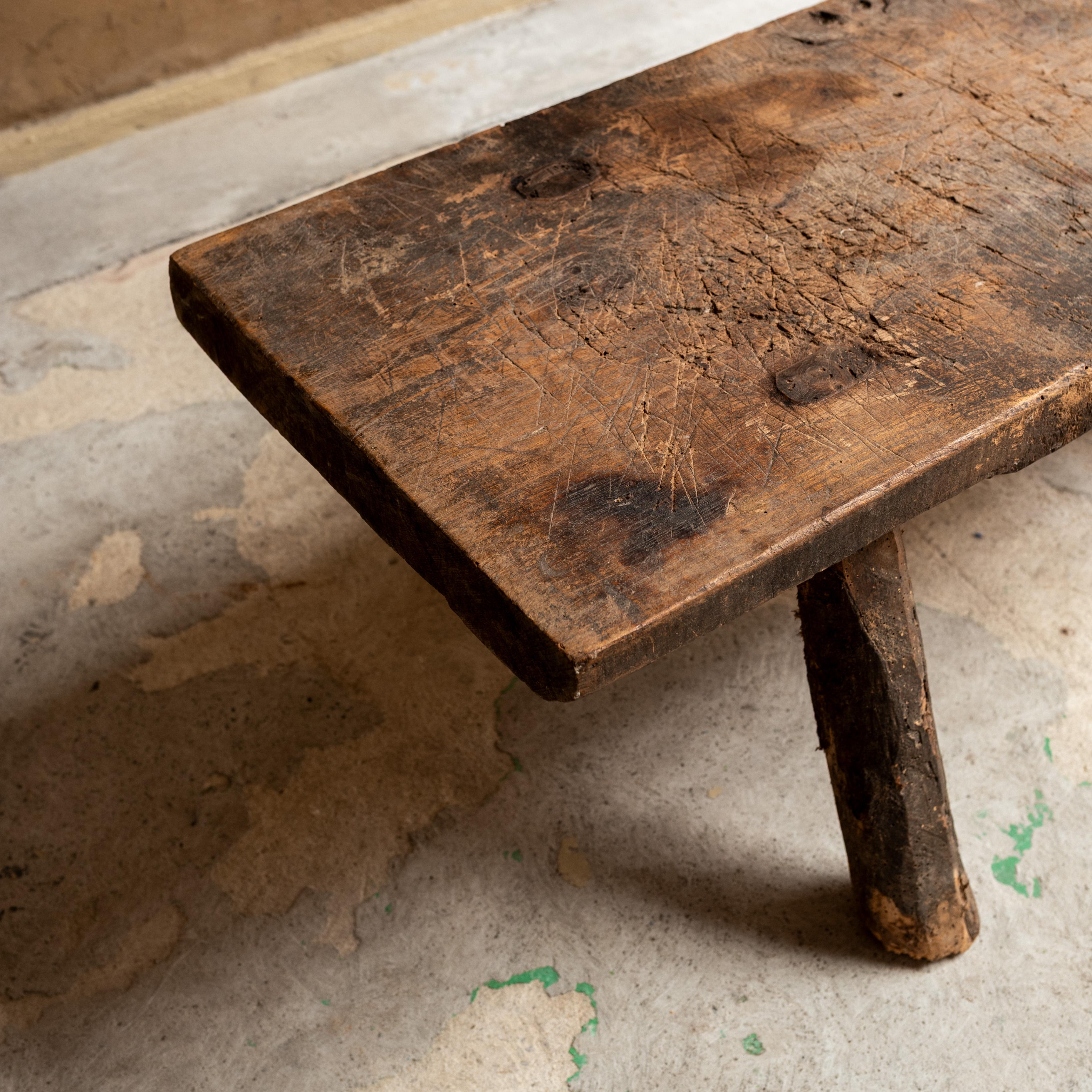 Antique Primitive Bench,  Italy, Mid-19th Century For Sale 4