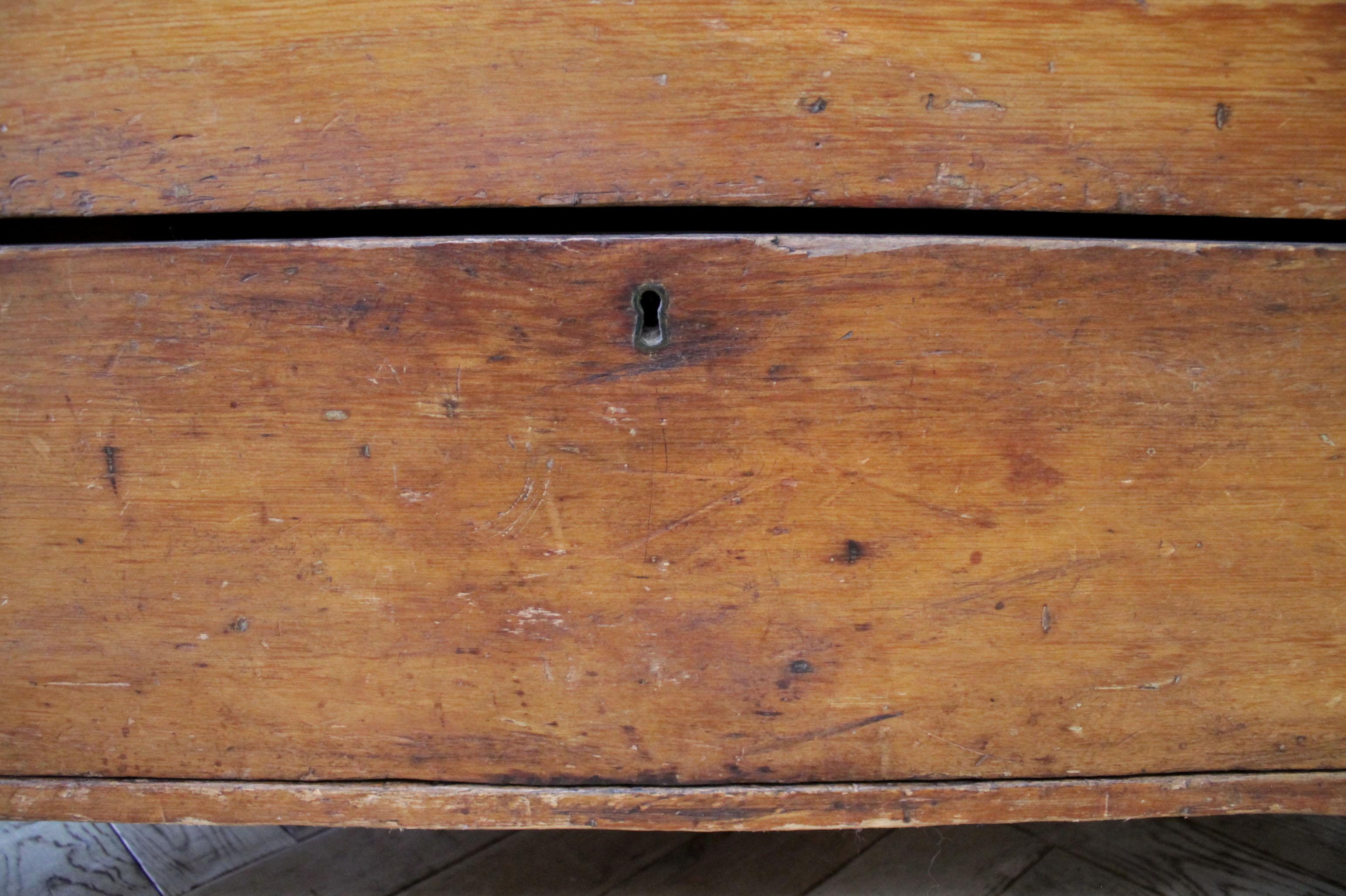 Antique Primitive Blanket Chest or Commode 9