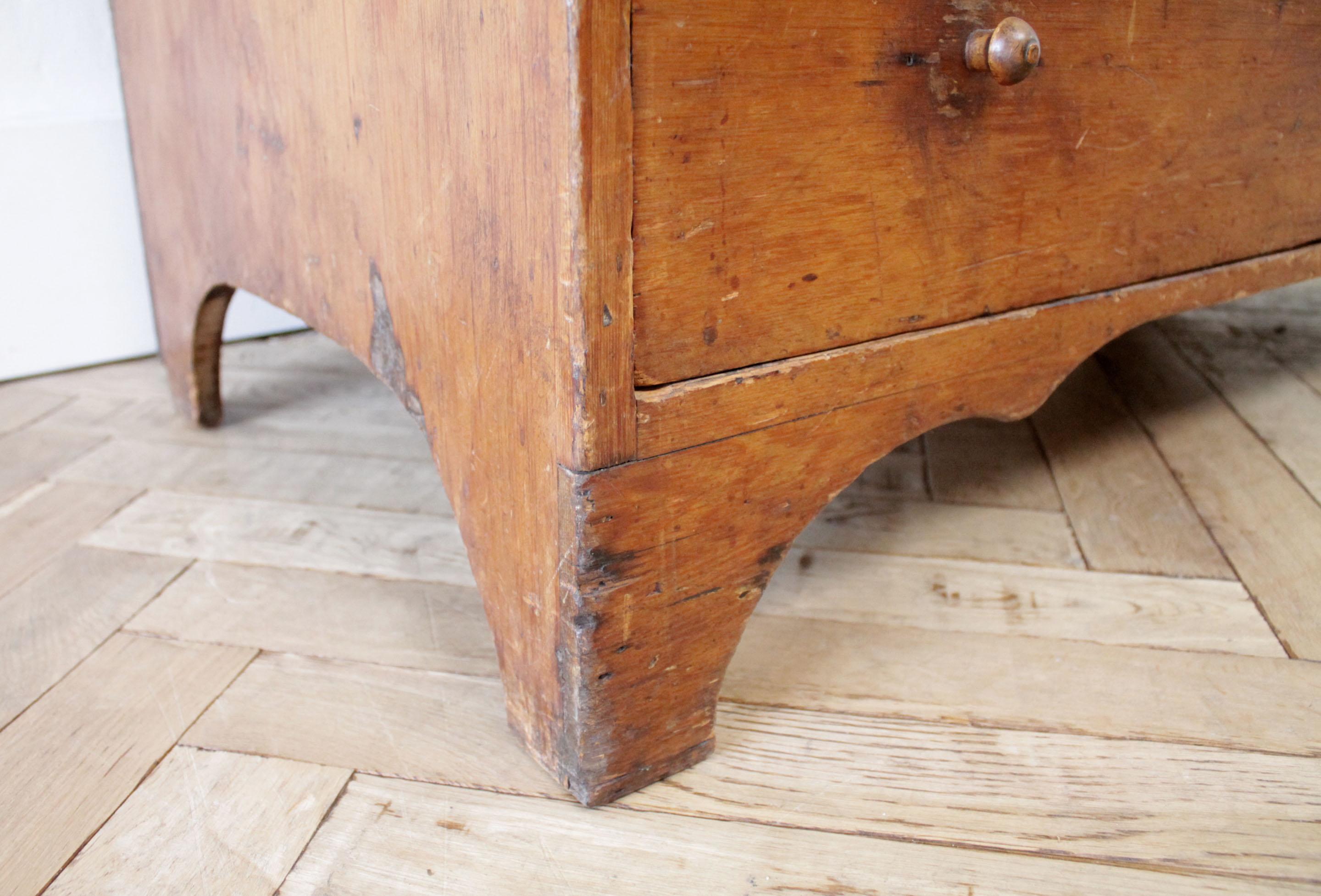 Antique Primitive Blanket Chest or Commode 10