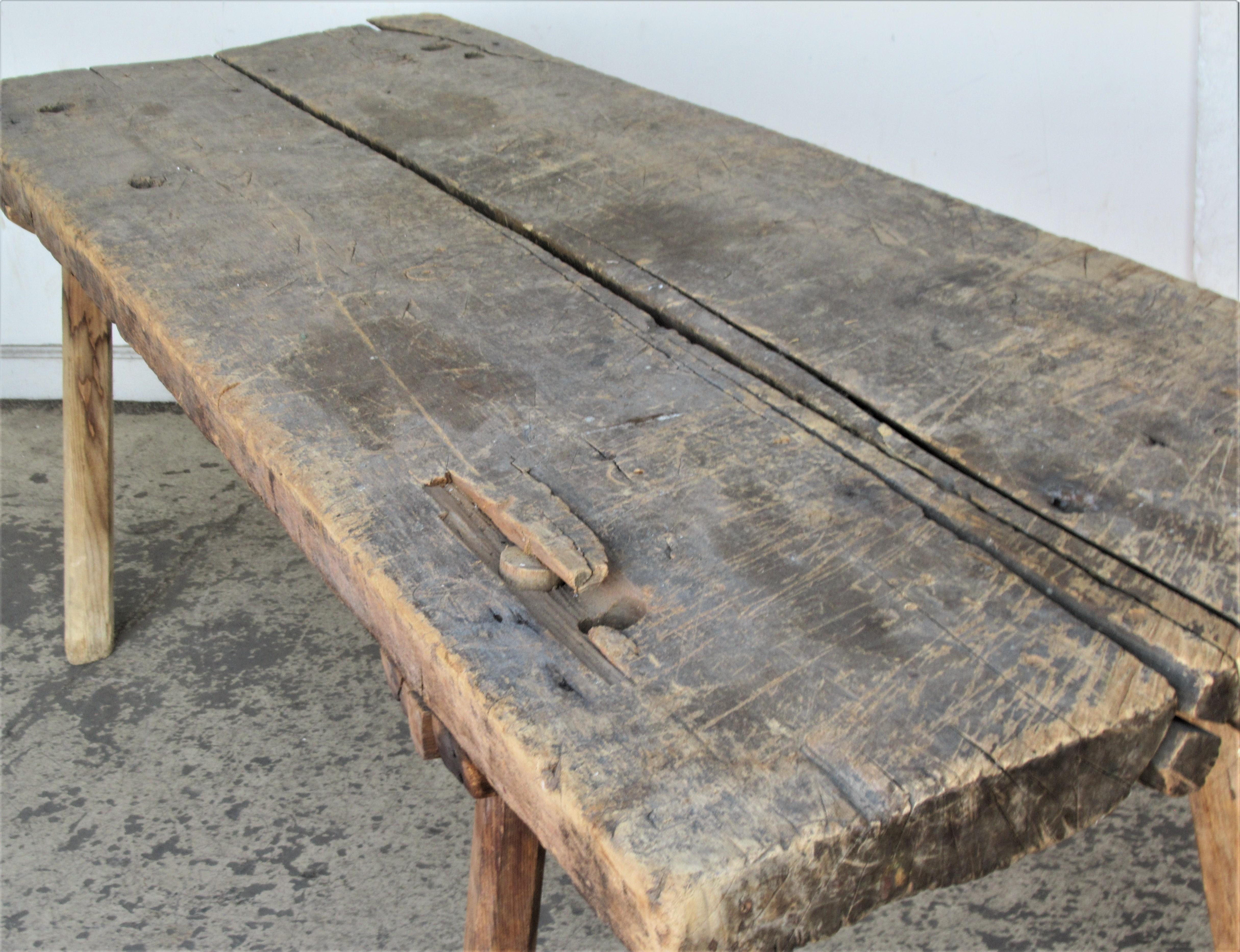 19th Century American Primitive Butcher's Table 2