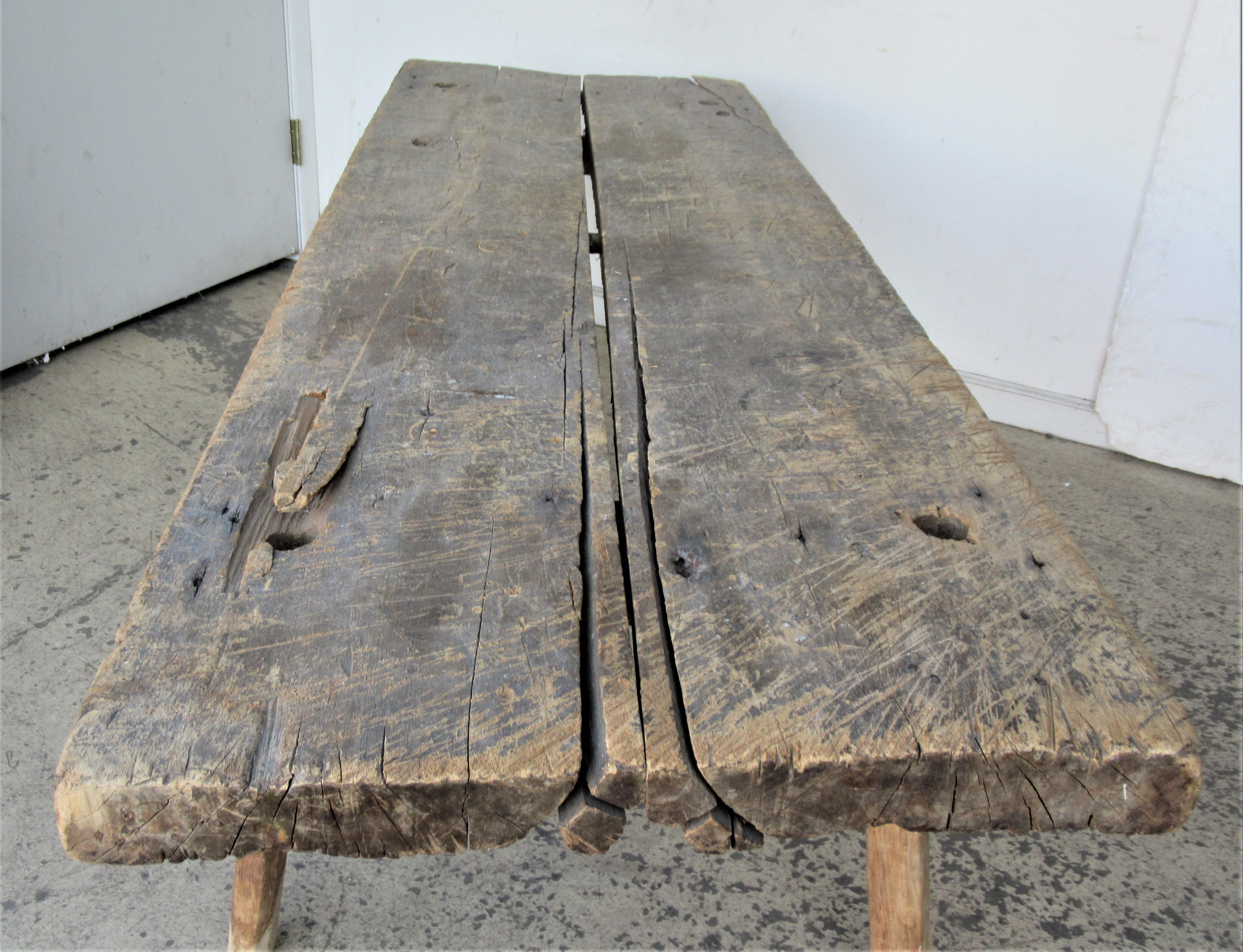 19th Century American Primitive Butcher's Table 3