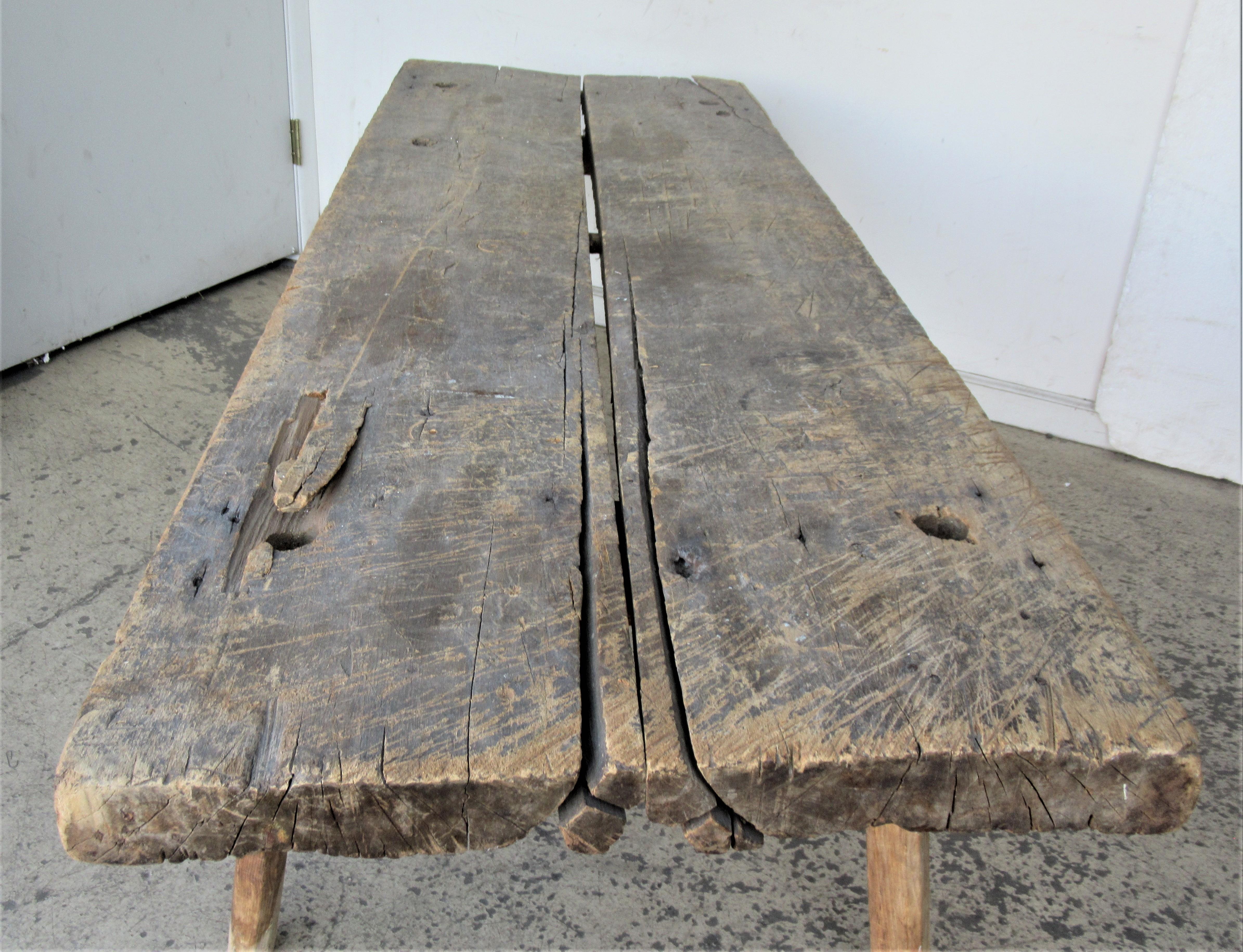 19th Century American Primitive Butcher's Table 4