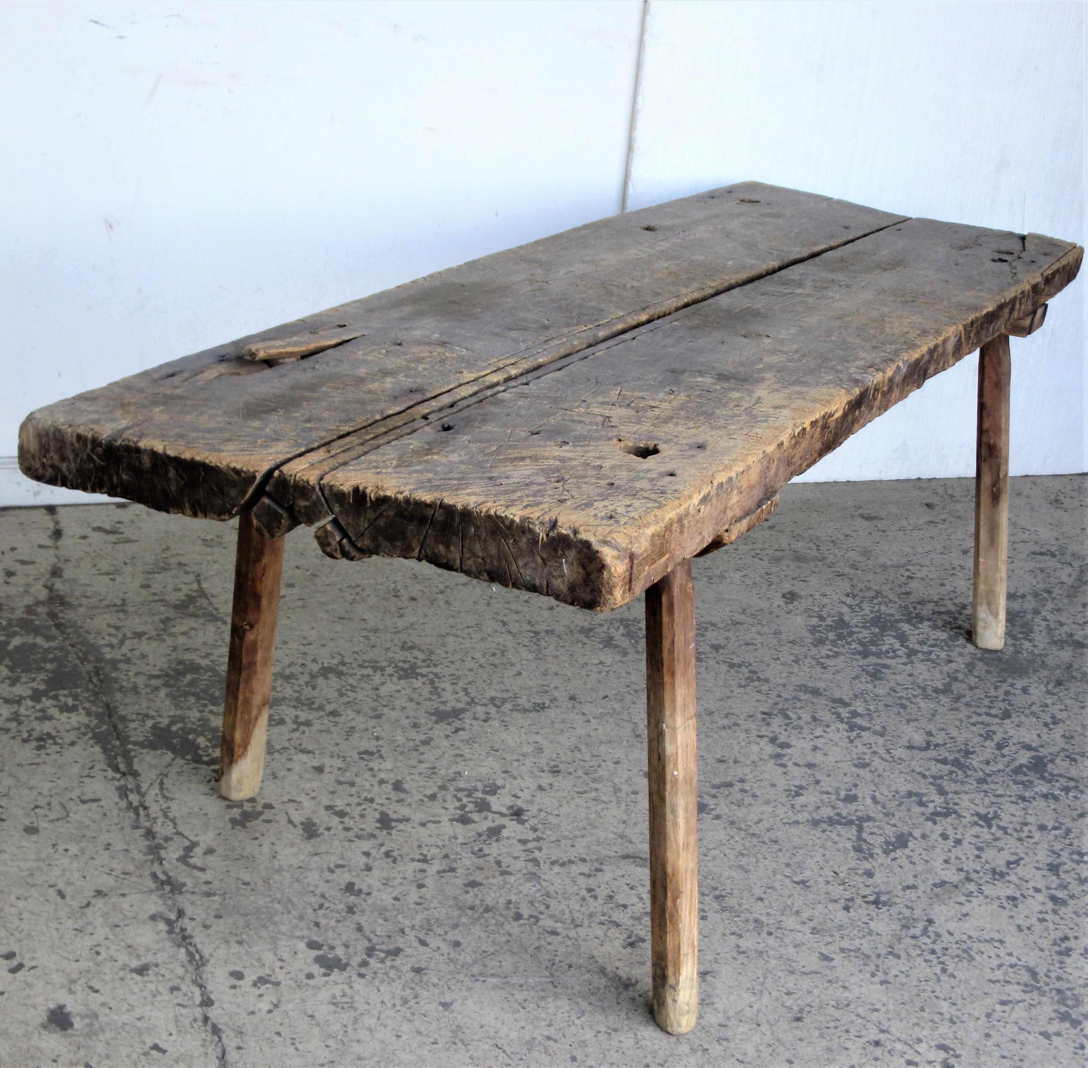 19th Century American Primitive Butcher's Table 13