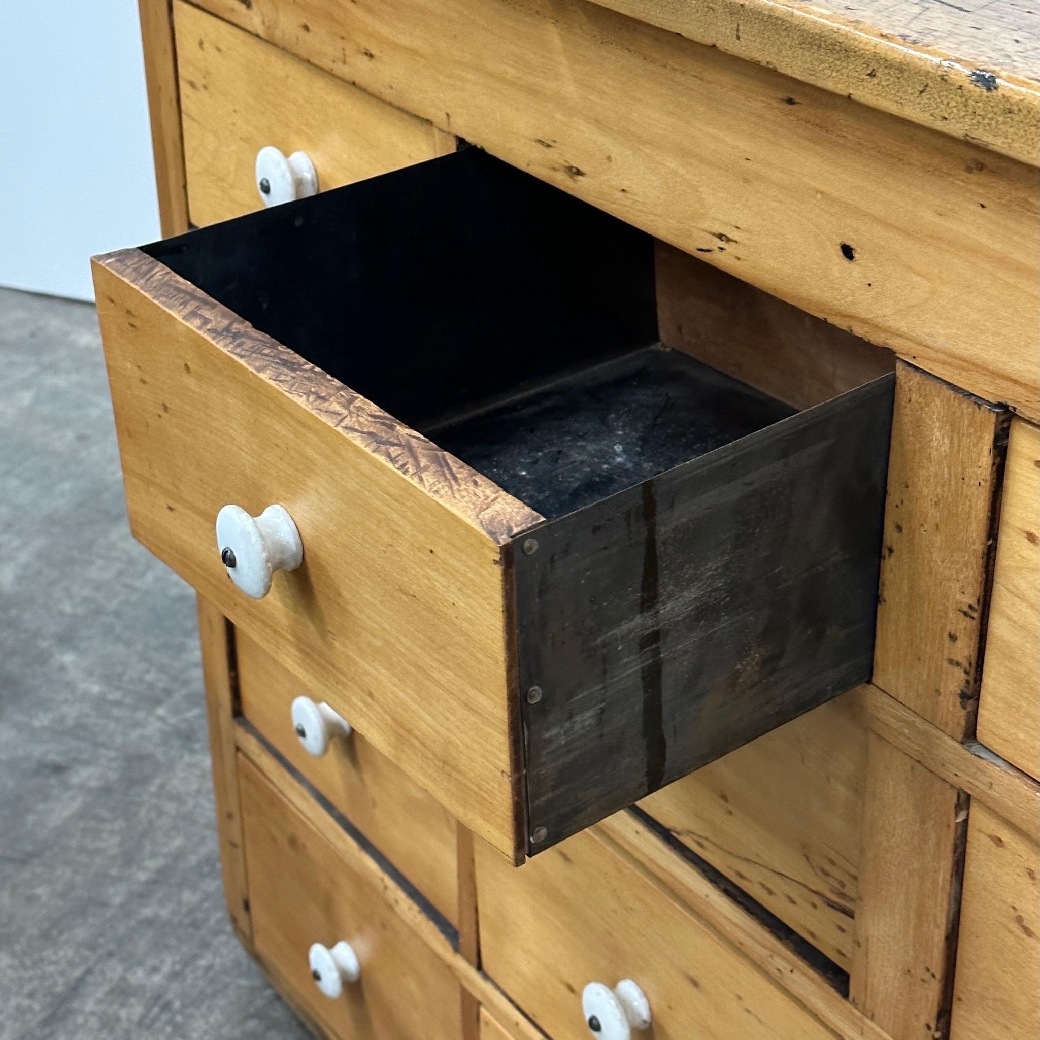 Wood Antique Primitive Cabinet/Credenza For Sale