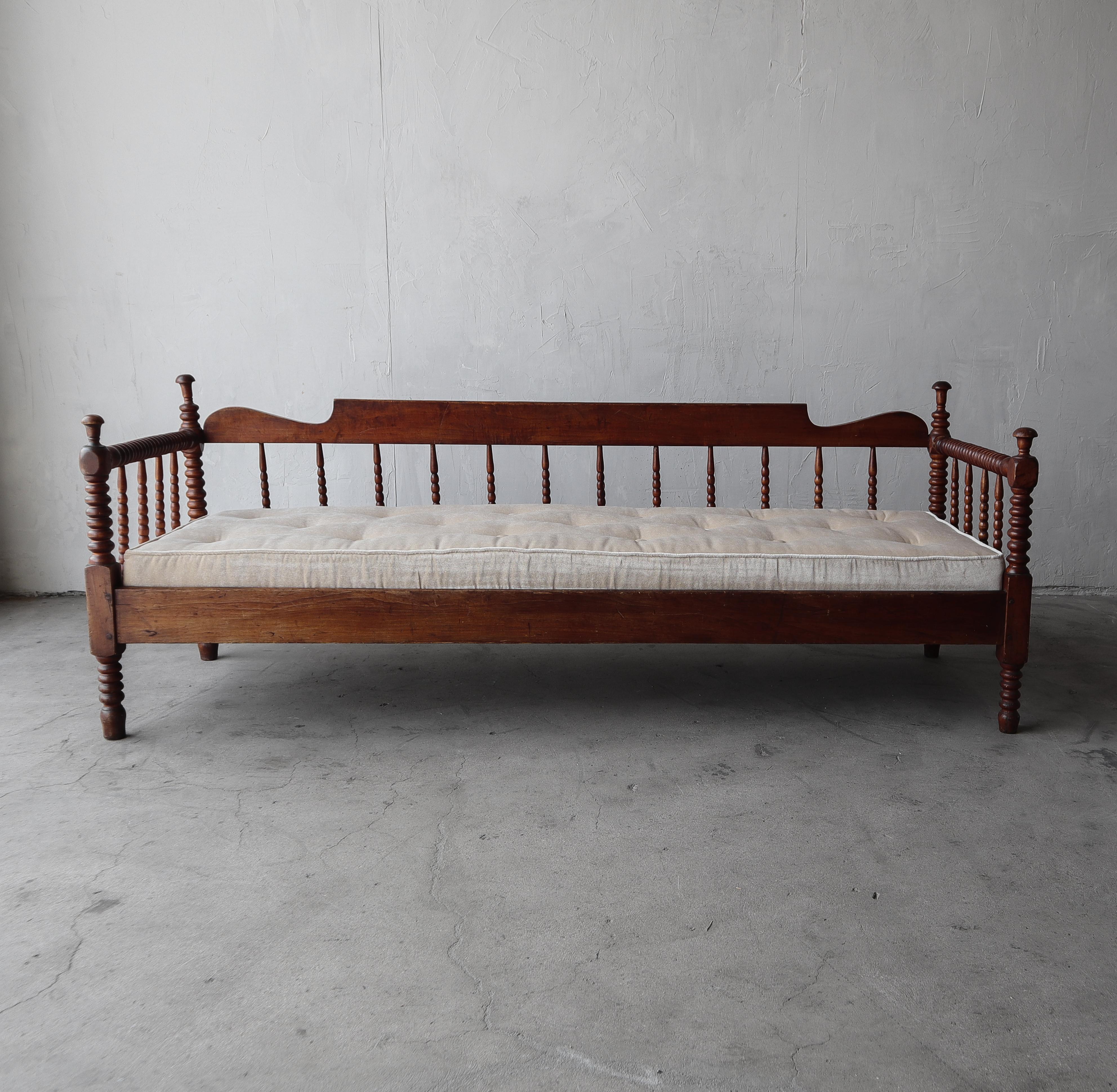 antique wood daybed