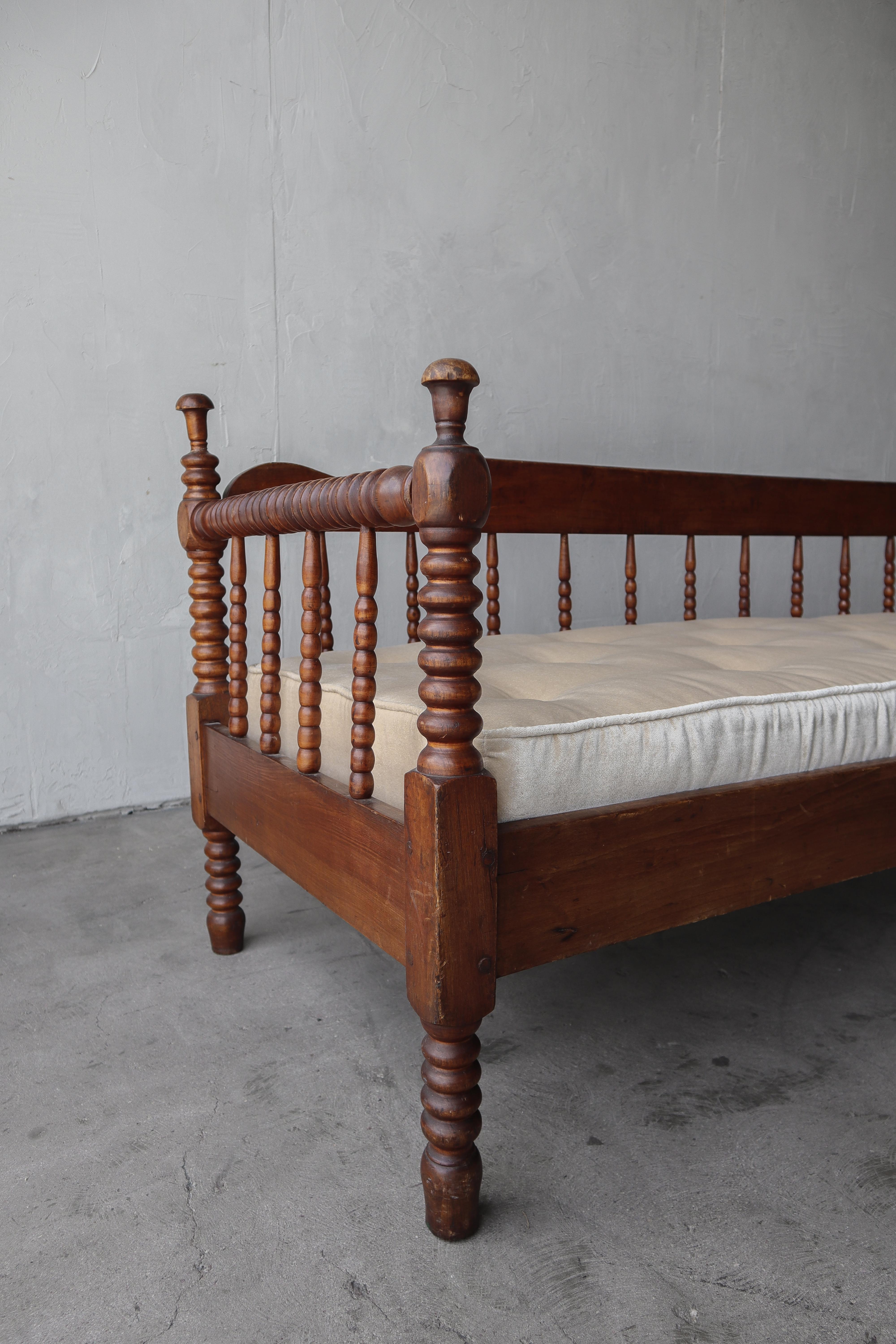 antique wooden day bed