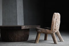 Antique Primitive Chair 1860s-1900s / Side Chair Wabi Sabi