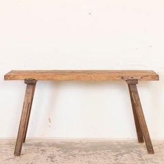 Antique Primitive Console Table Butchers Table