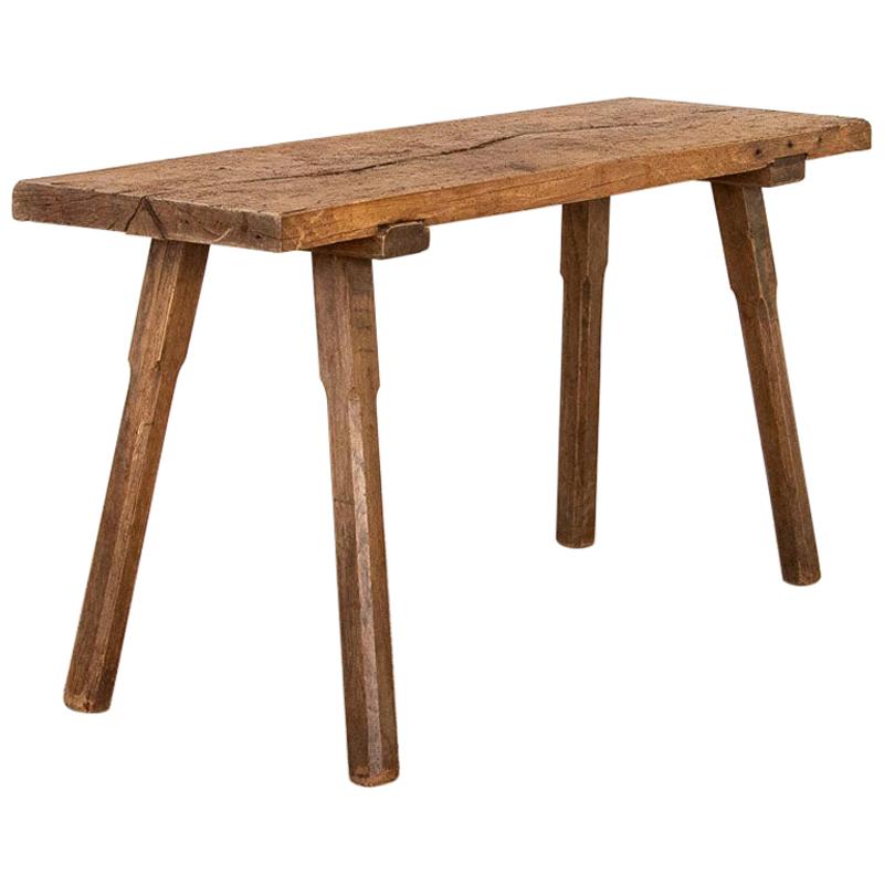 Antique Primitive Console Table Butchers Table