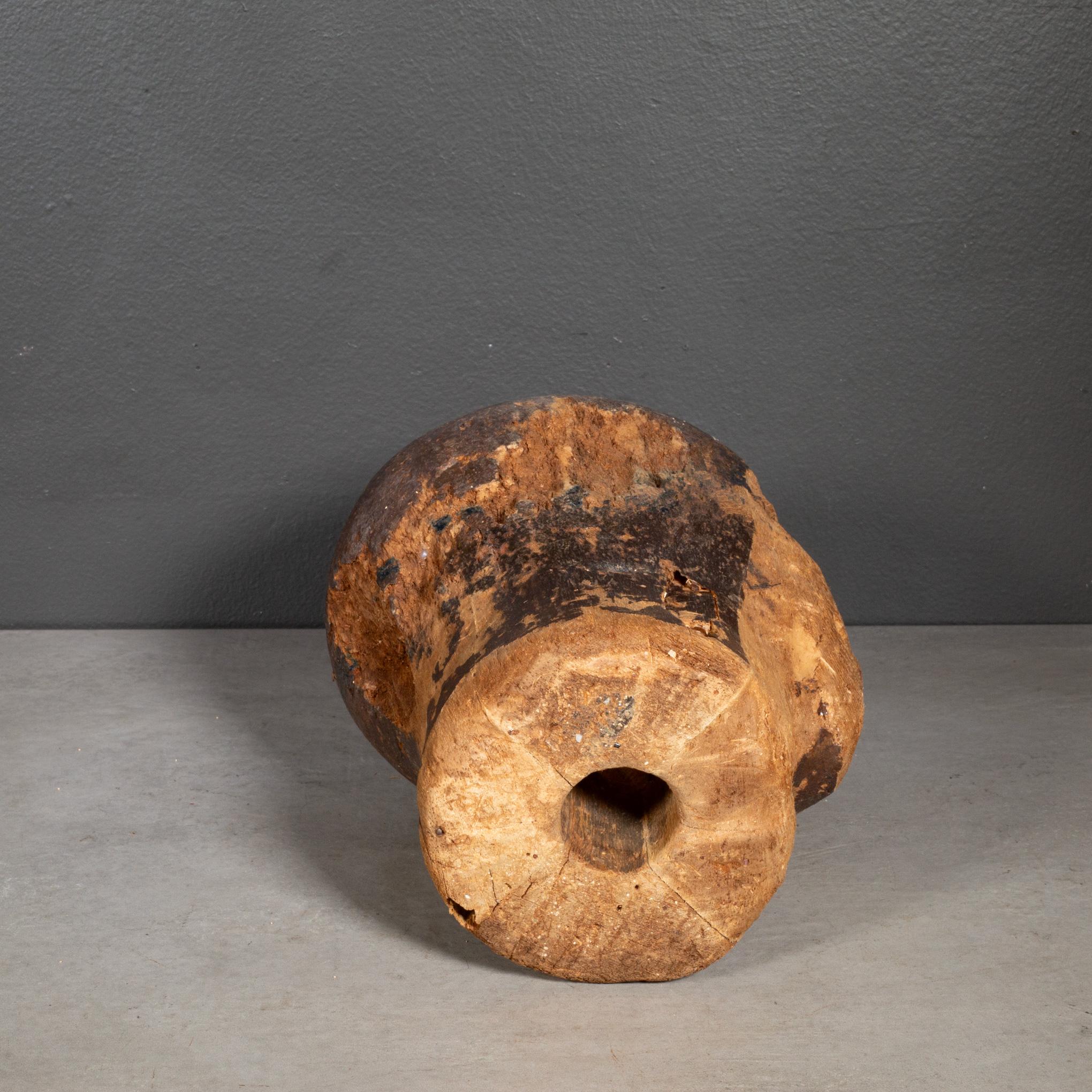 20th Century Antique Primitive Cork Mannequin Display Head c.1930