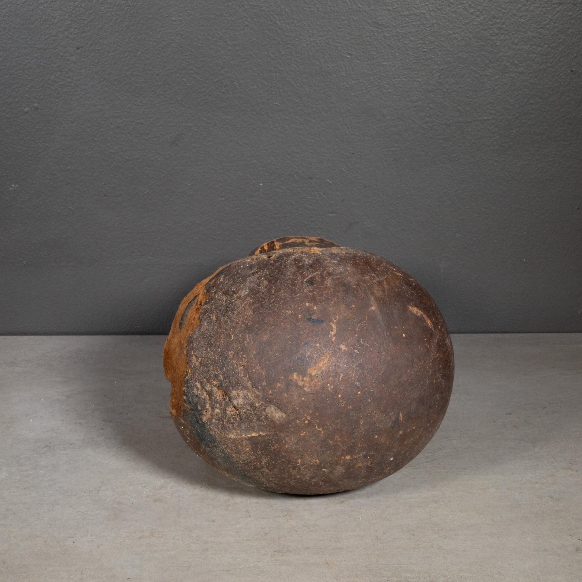 Wood Antique Primitive Cork Mannequin Display Head c.1930