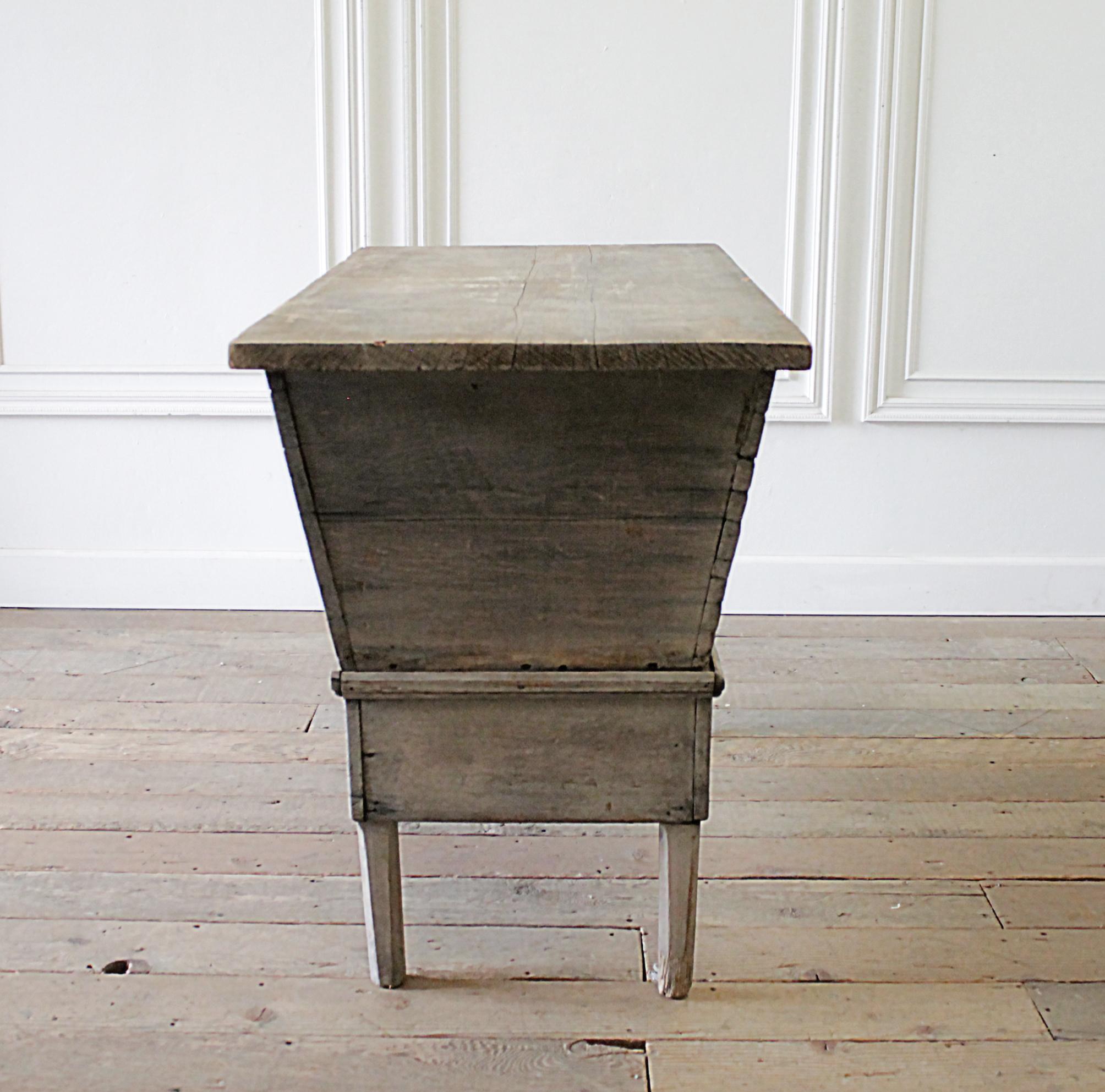antique bin table