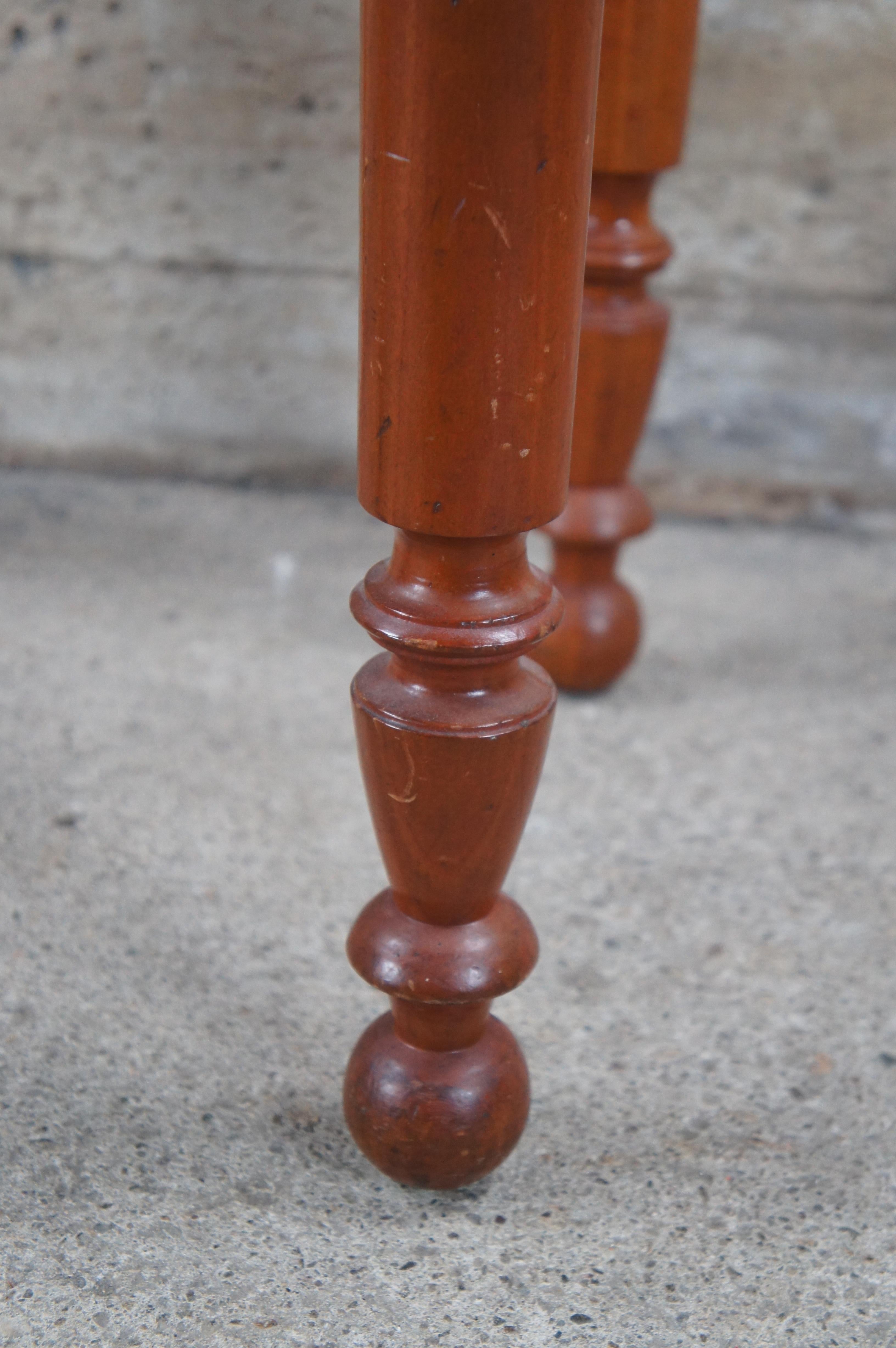 Antique Primitive Early American Cherry Side Accent Table Nightstand 30