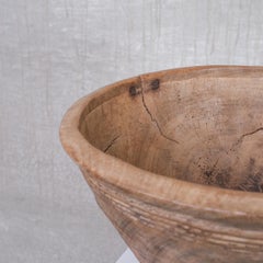 Antique Primitive French Wooden Bowl
