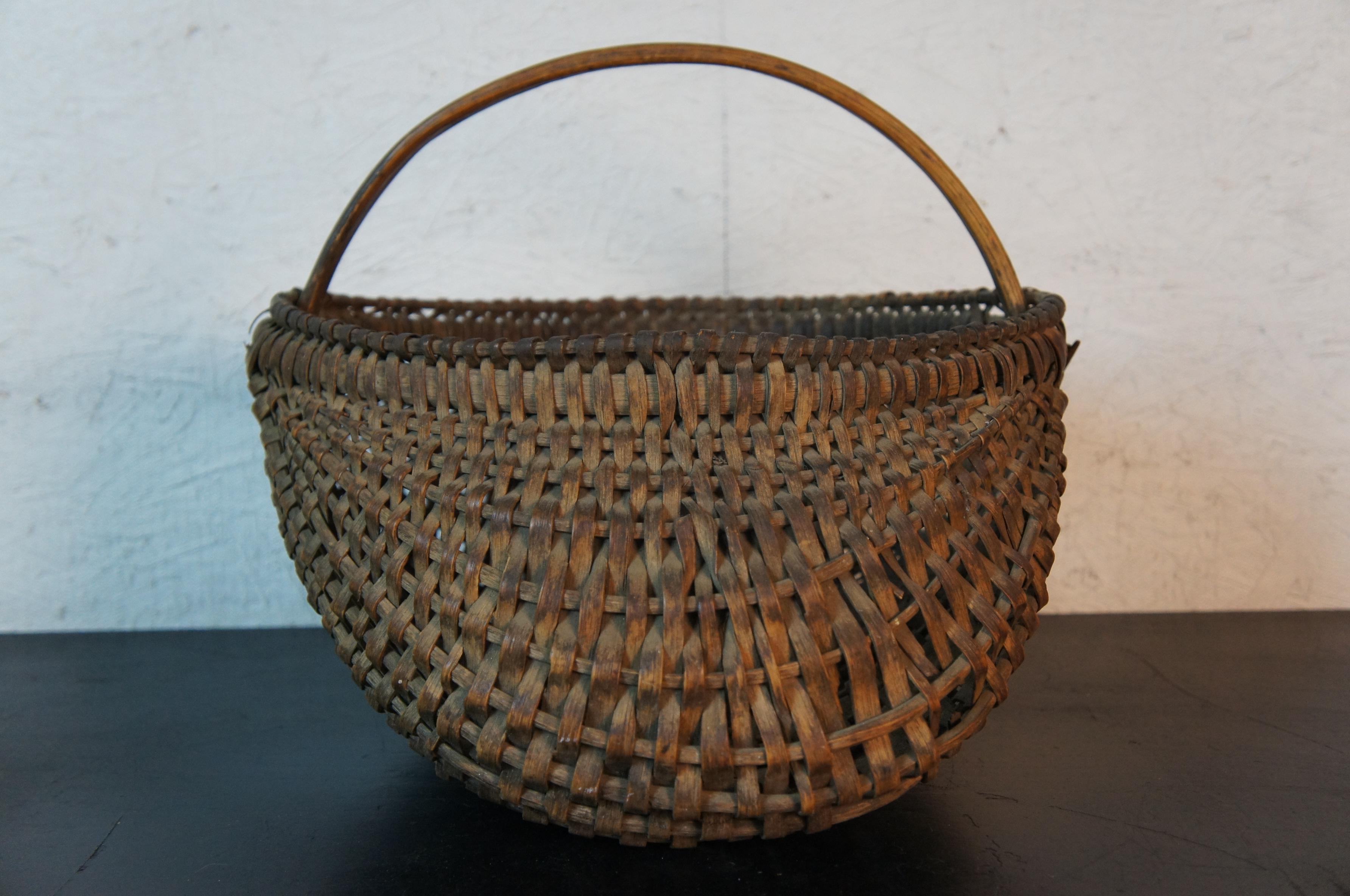 antique egg basket