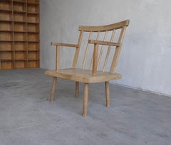 Antique Primitive Irish Hedge Stick Lounge Chair