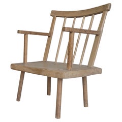 Antique Primitive Irish Hedge Stick Lounge Chair