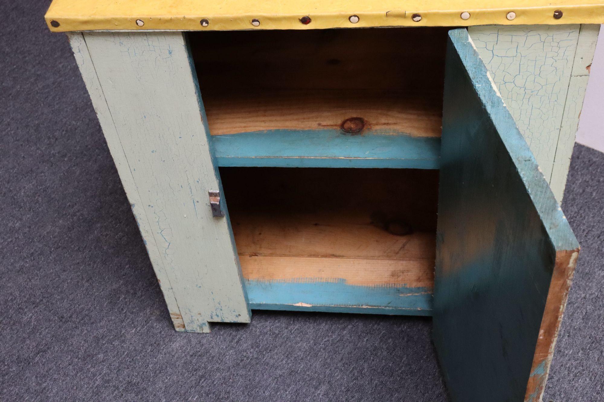 Antique Primitive Jelly Cupboard with Hinged Door and Interior Shelf For Sale 10