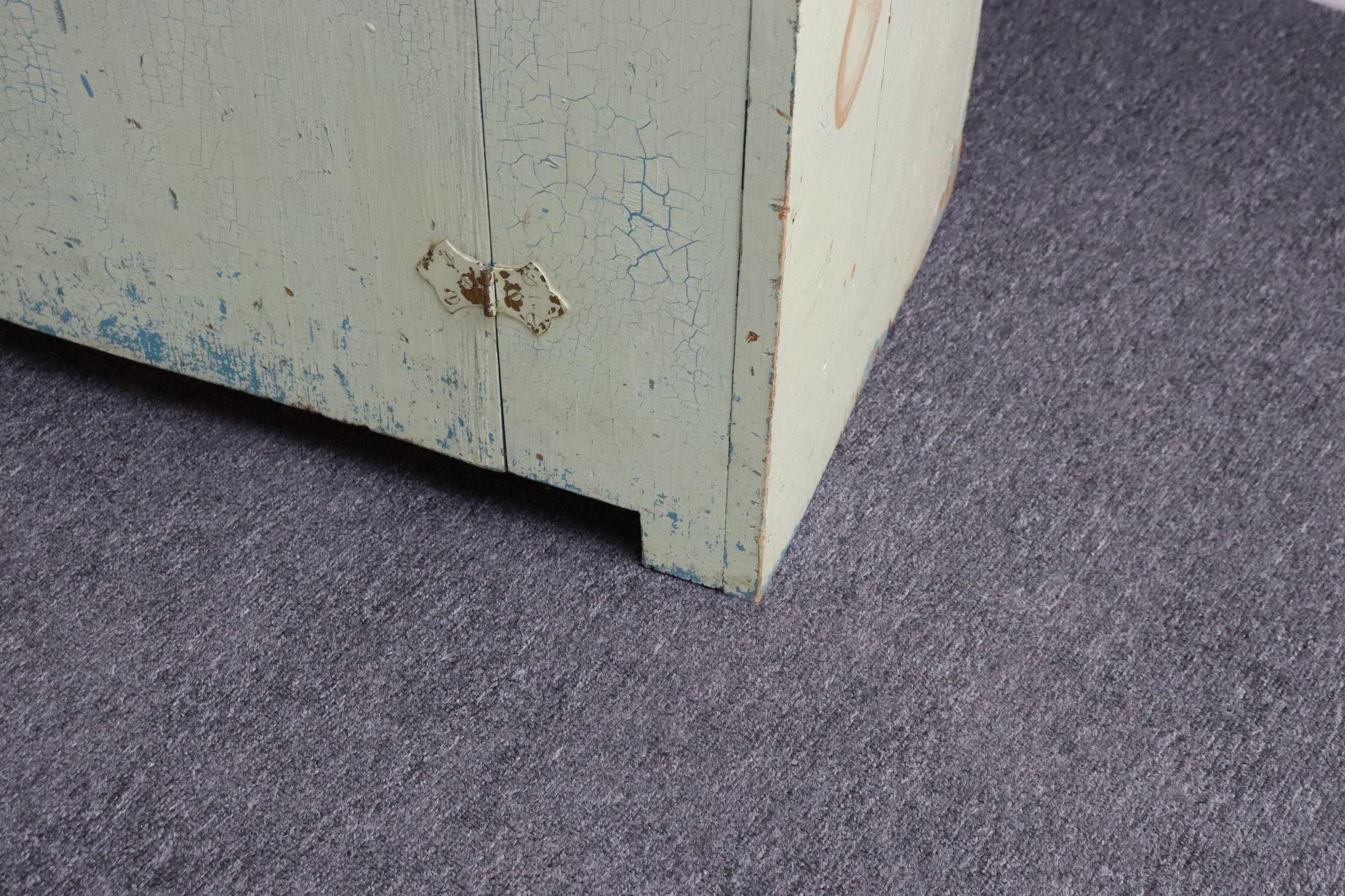 Antique Primitive Jelly Cupboard with Hinged Door and Interior Shelf For Sale 11