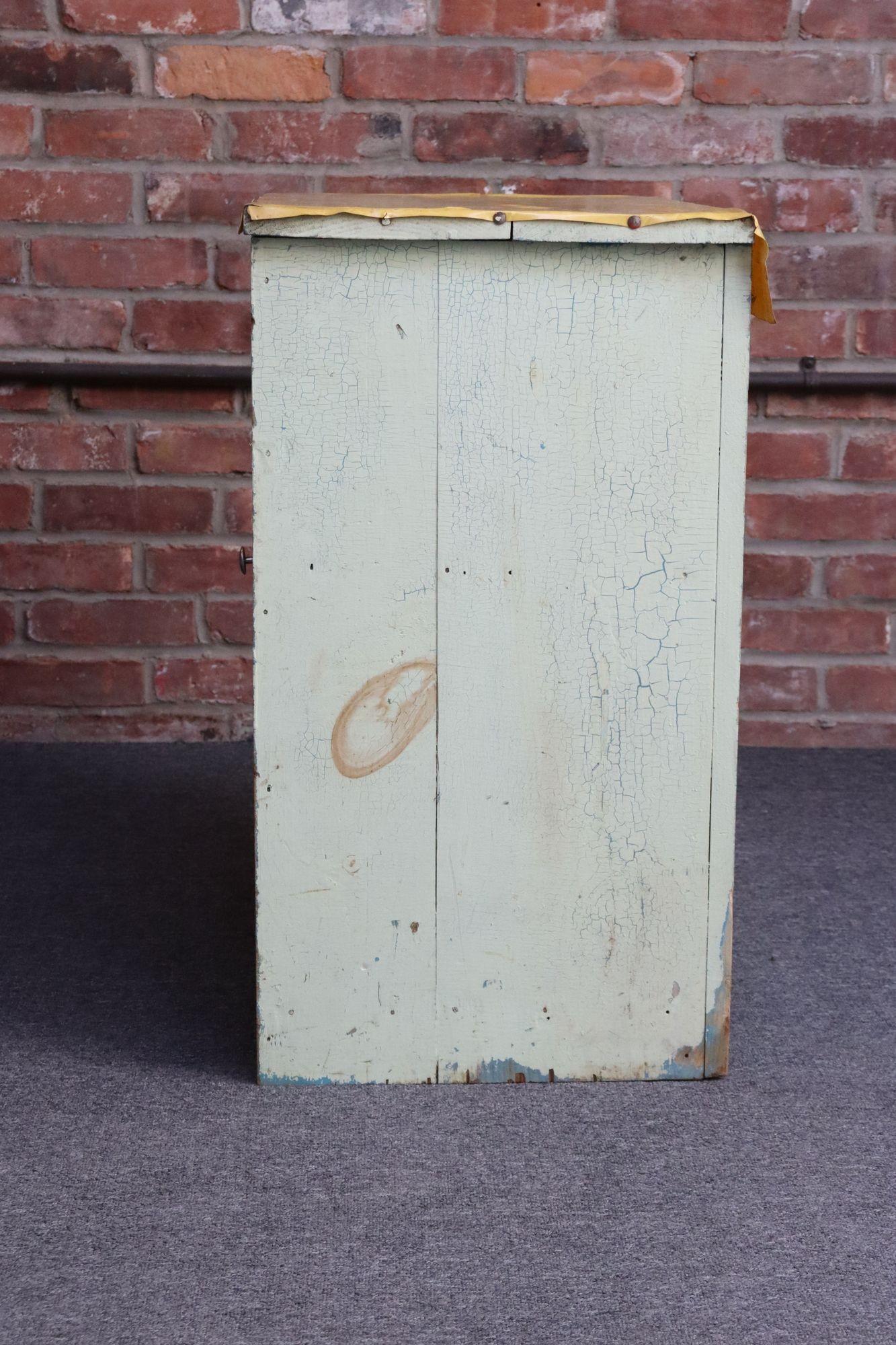 Antique Primitive Jelly Cupboard with Hinged Door and Interior Shelf For Sale 1
