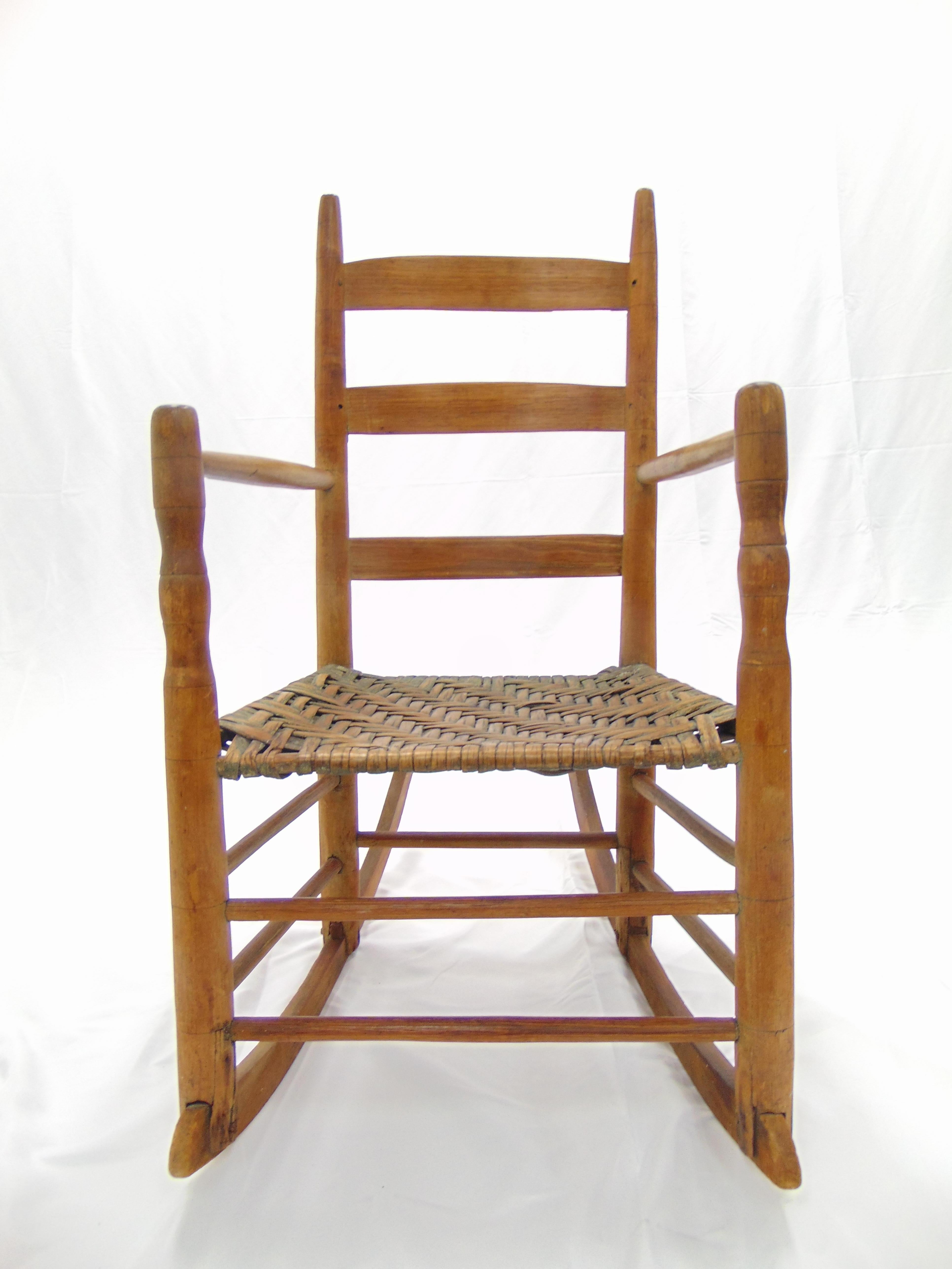 ladderback rocking chair