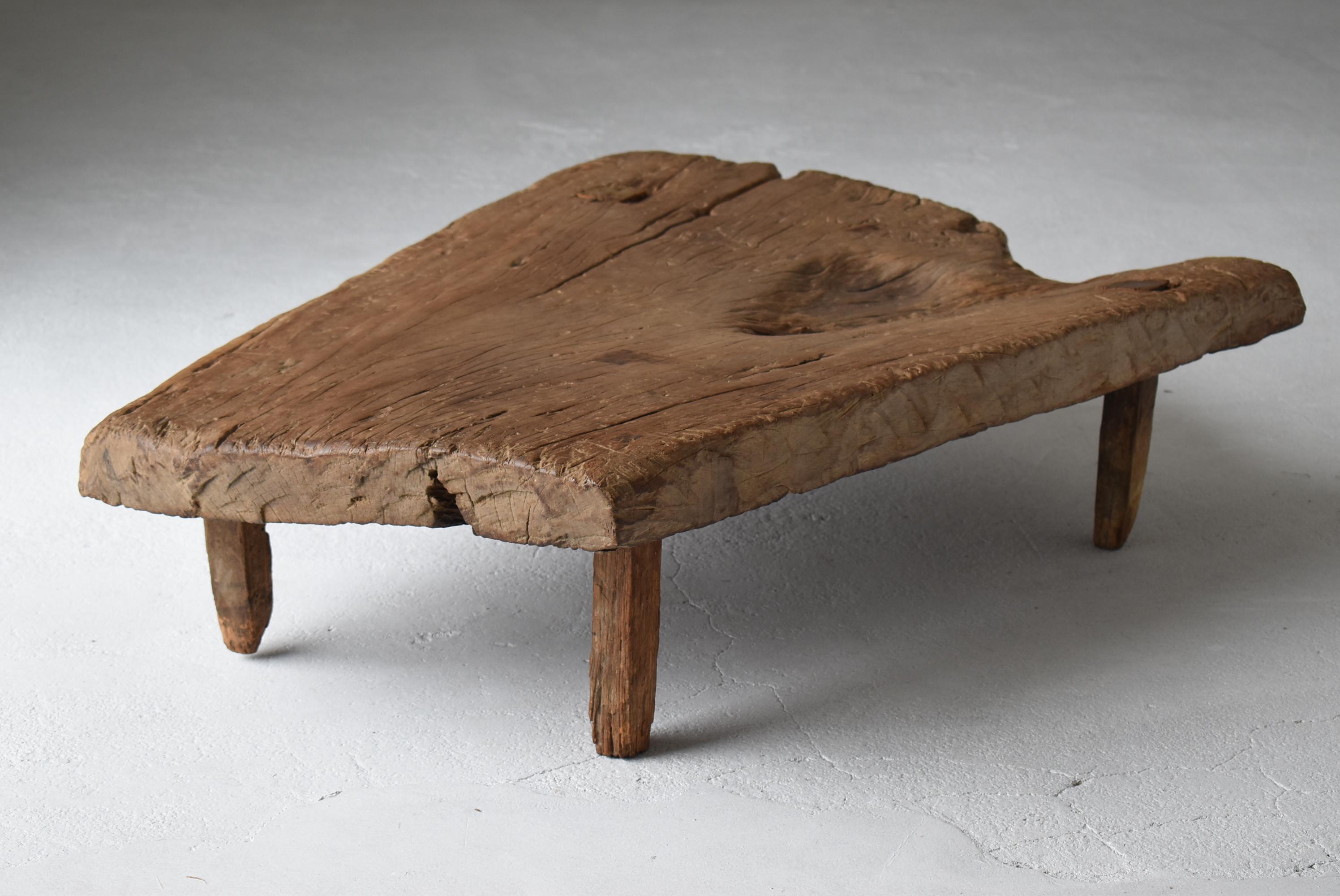 Antique Primitive Low Table or Bench Late 19th Century 4