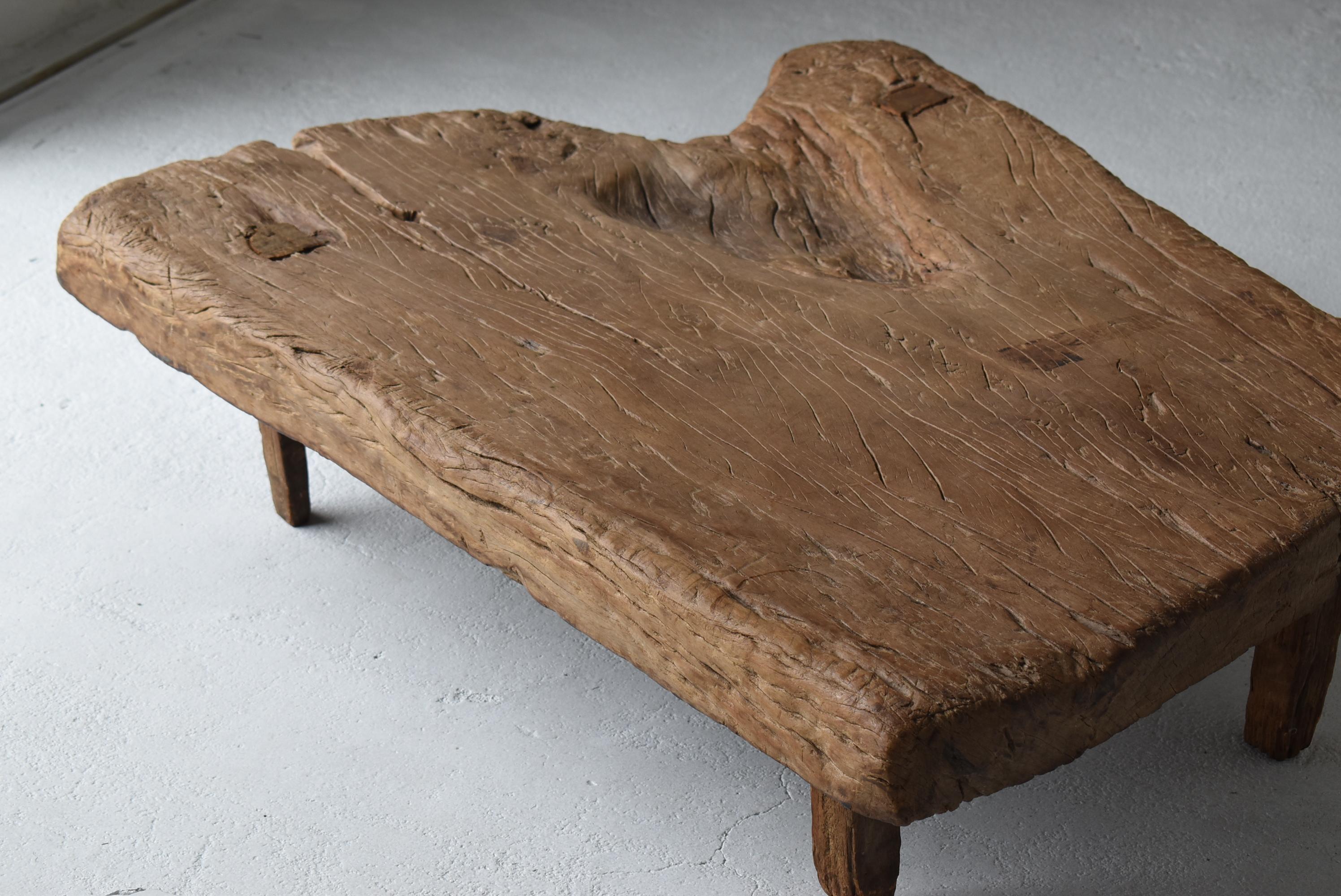 Antique Primitive Low Table or Bench Late 19th Century 1